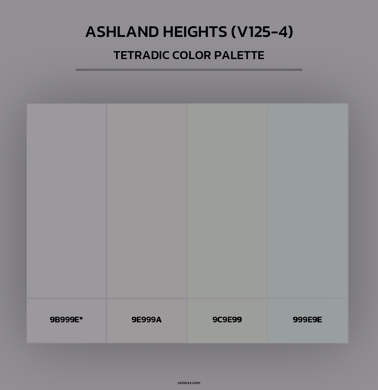 Ashland Heights (V125-4) - Tetradic Color Palette