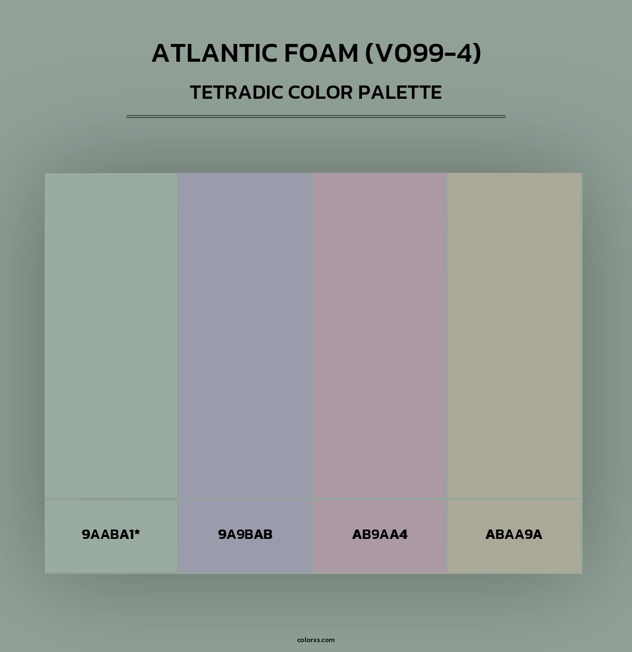 Atlantic Foam (V099-4) - Tetradic Color Palette