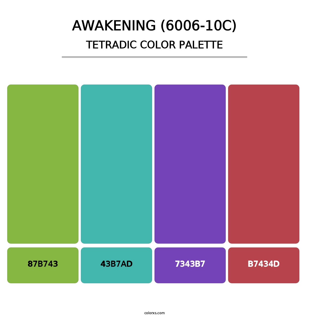 Awakening (6006-10C) - Tetradic Color Palette