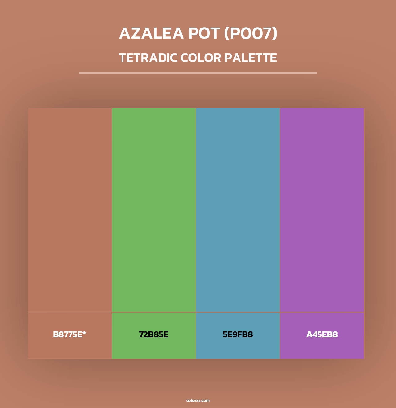Azalea Pot (P007) - Tetradic Color Palette