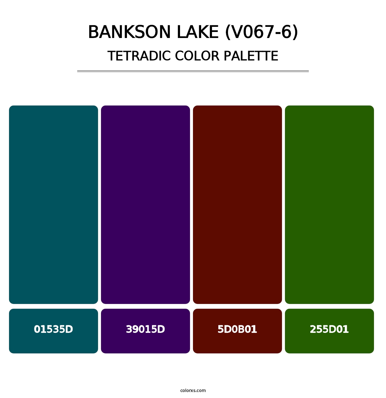 Bankson Lake (V067-6) - Tetradic Color Palette
