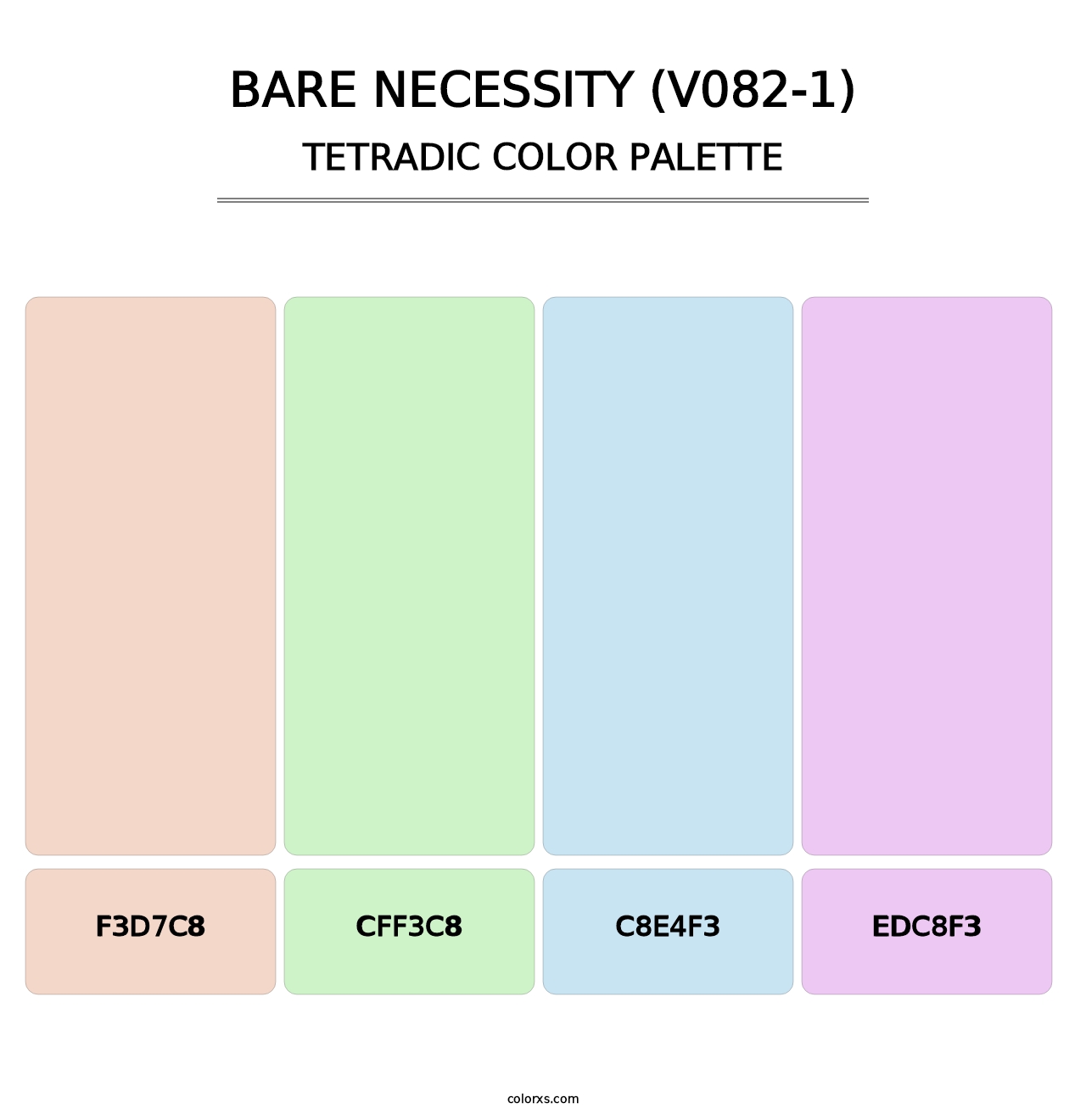 Bare Necessity (V082-1) - Tetradic Color Palette