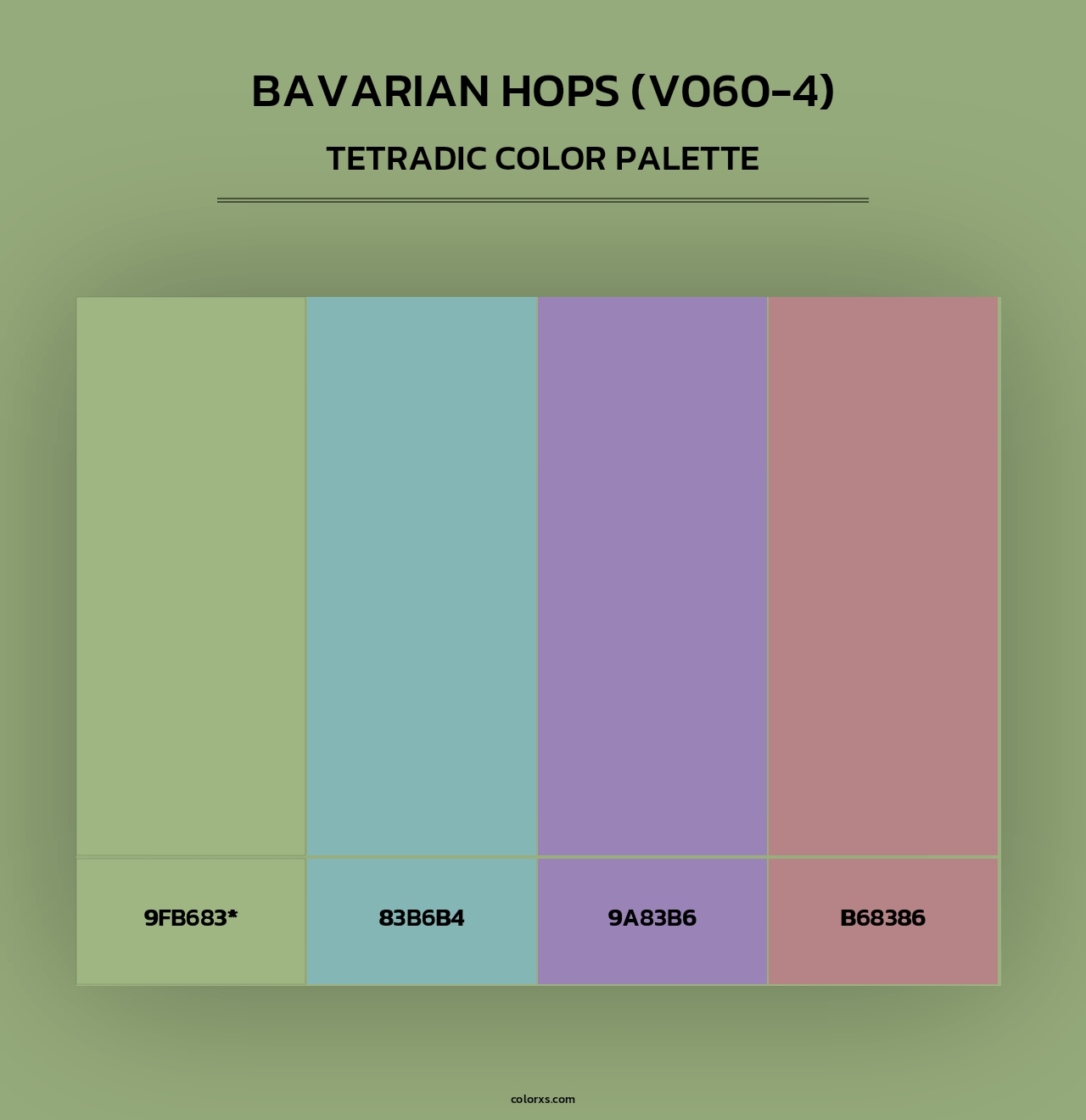 Bavarian Hops (V060-4) - Tetradic Color Palette