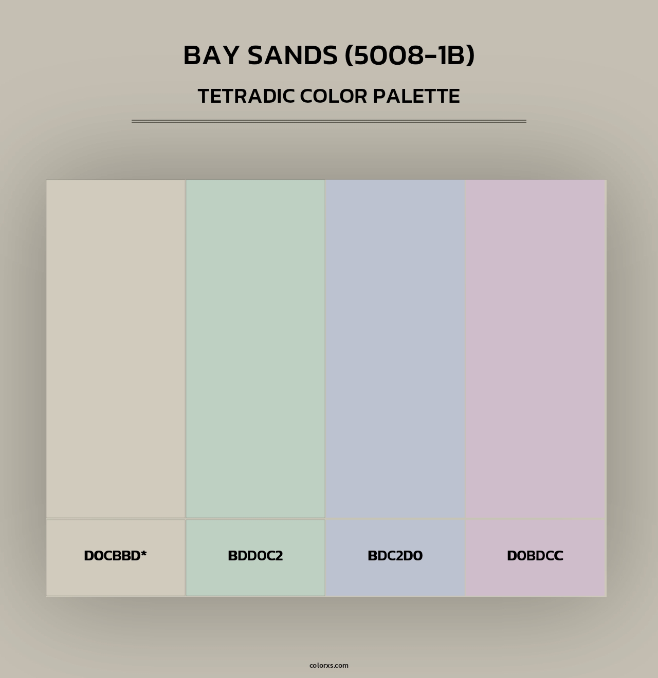 Bay Sands (5008-1B) - Tetradic Color Palette