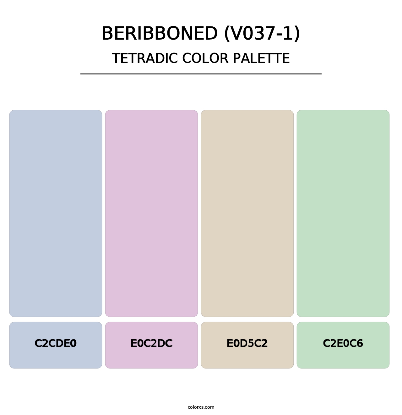 Beribboned (V037-1) - Tetradic Color Palette