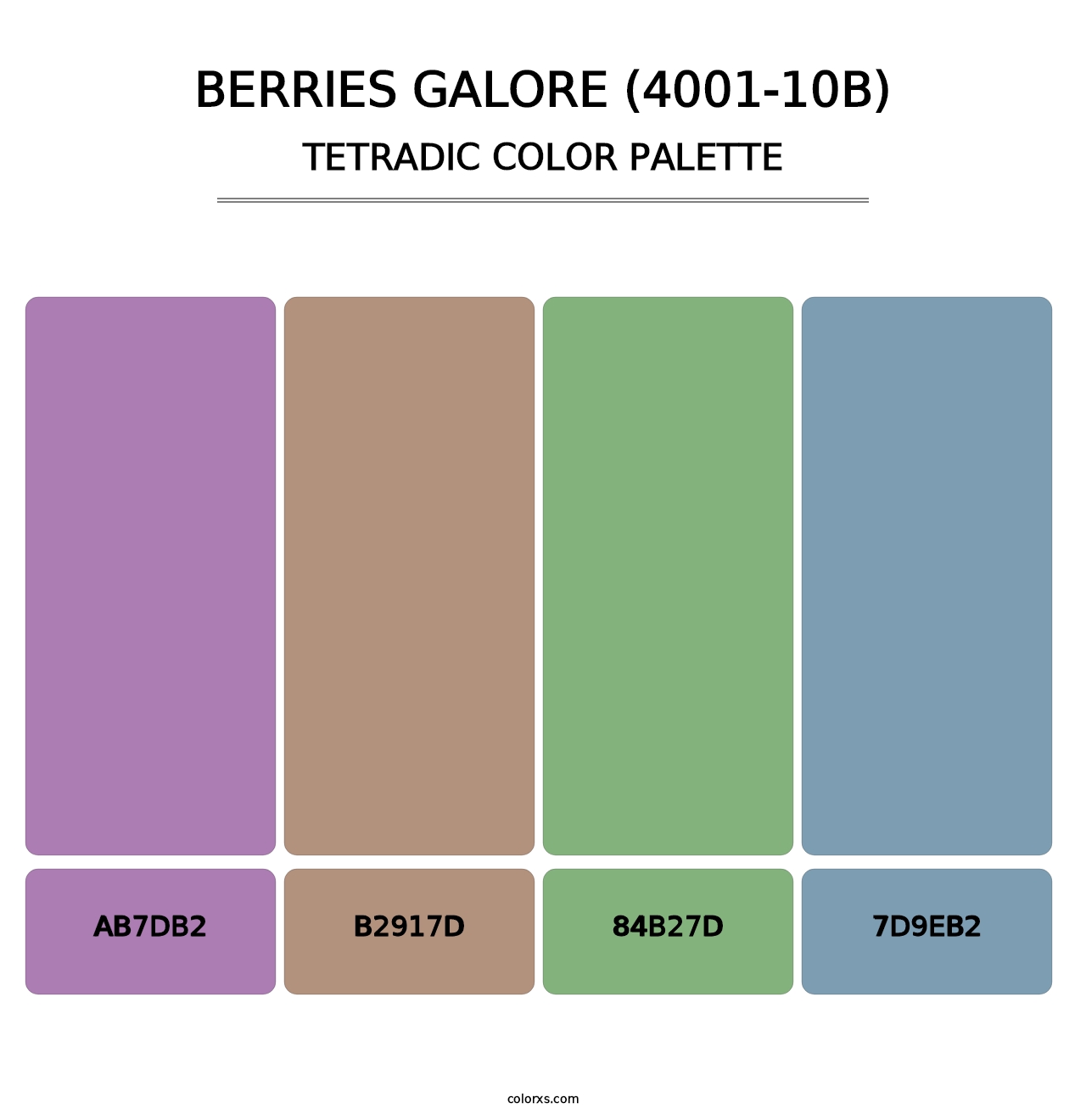 Berries Galore (4001-10B) - Tetradic Color Palette