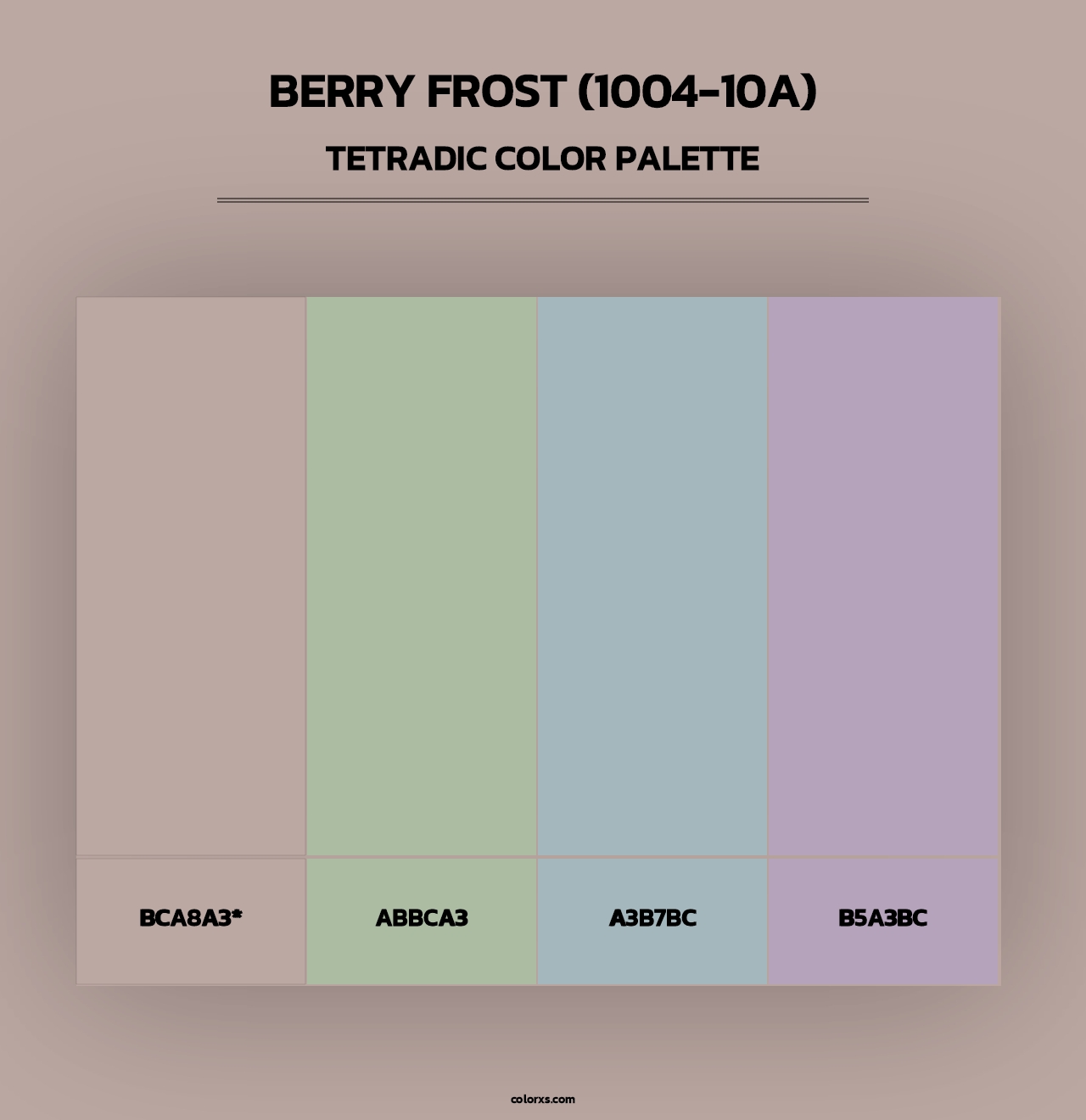 Berry Frost (1004-10A) - Tetradic Color Palette