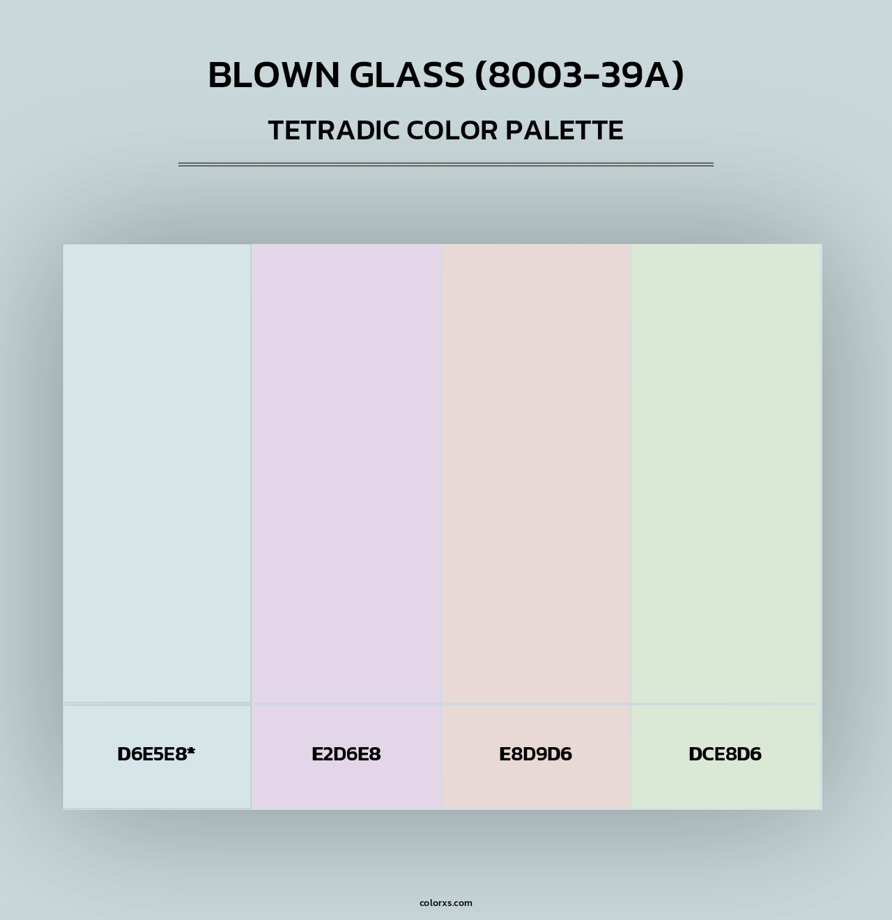 Blown Glass (8003-39A) - Tetradic Color Palette