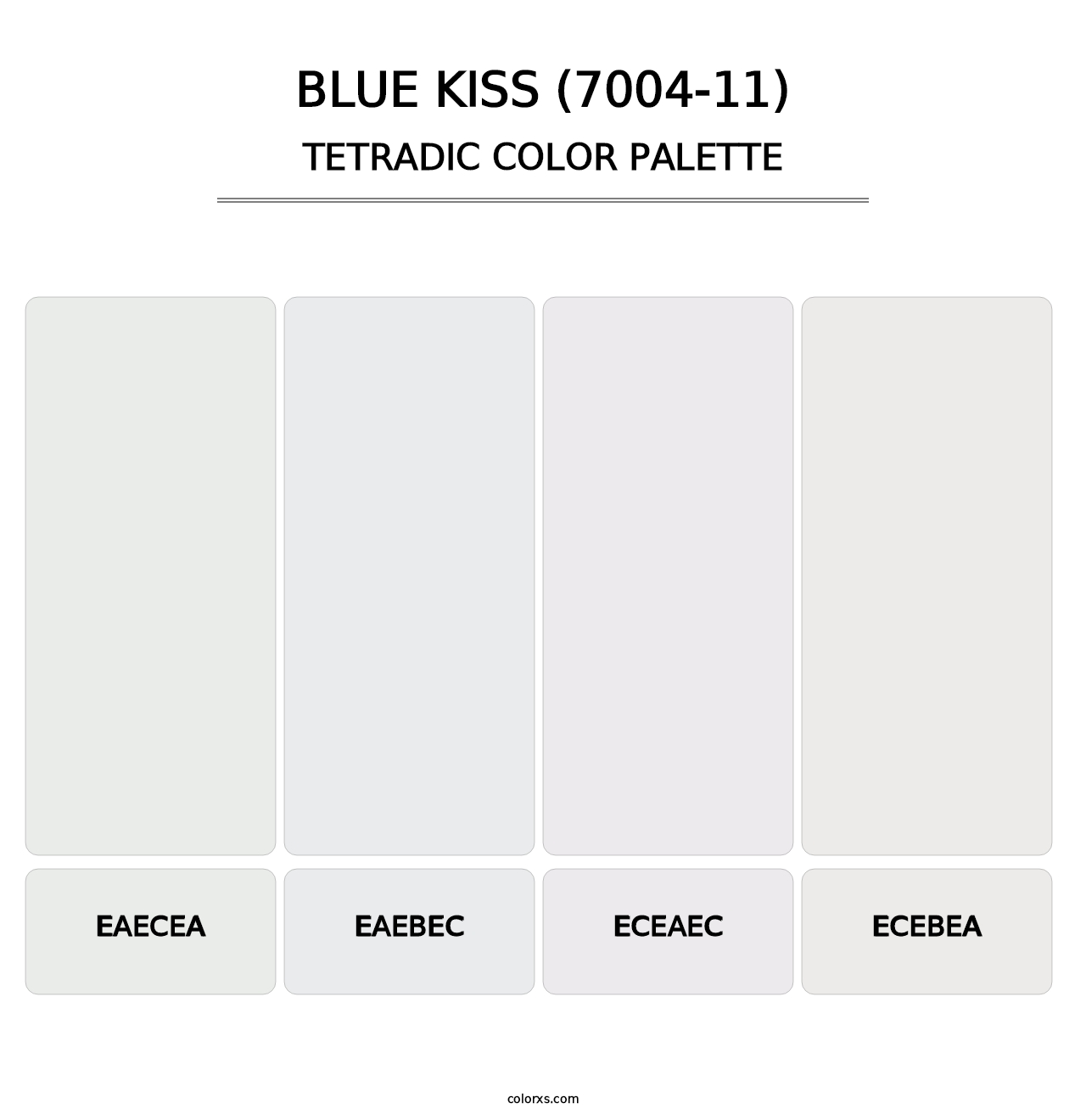 Blue Kiss (7004-11) - Tetradic Color Palette
