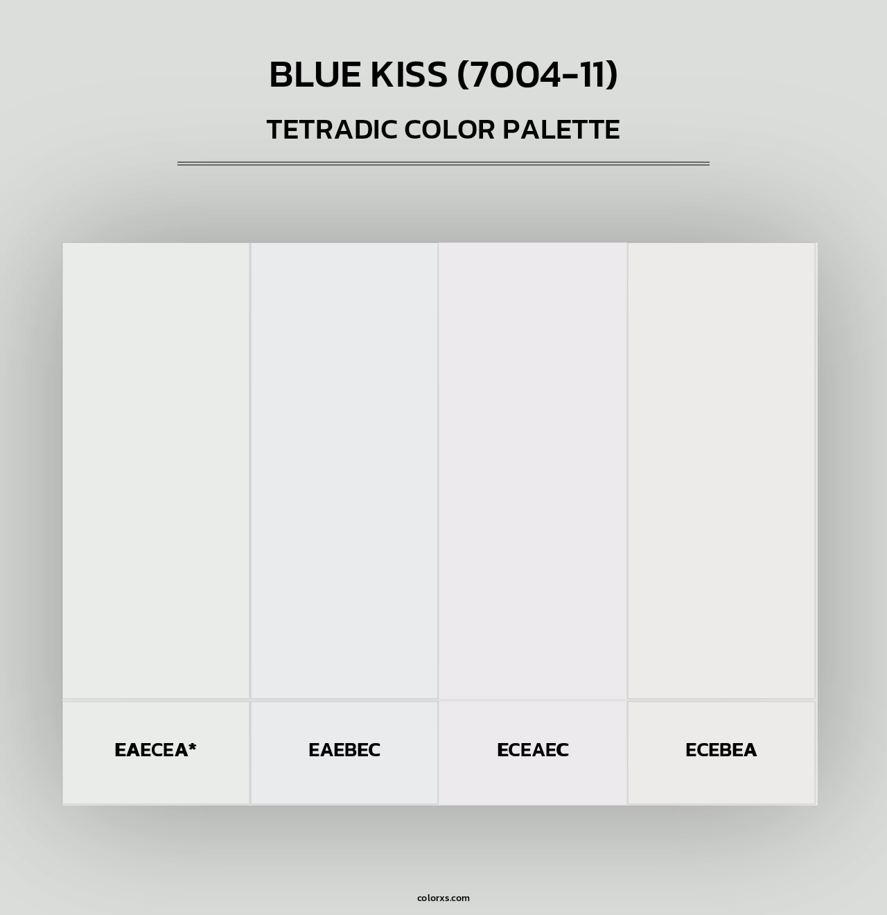Blue Kiss (7004-11) - Tetradic Color Palette