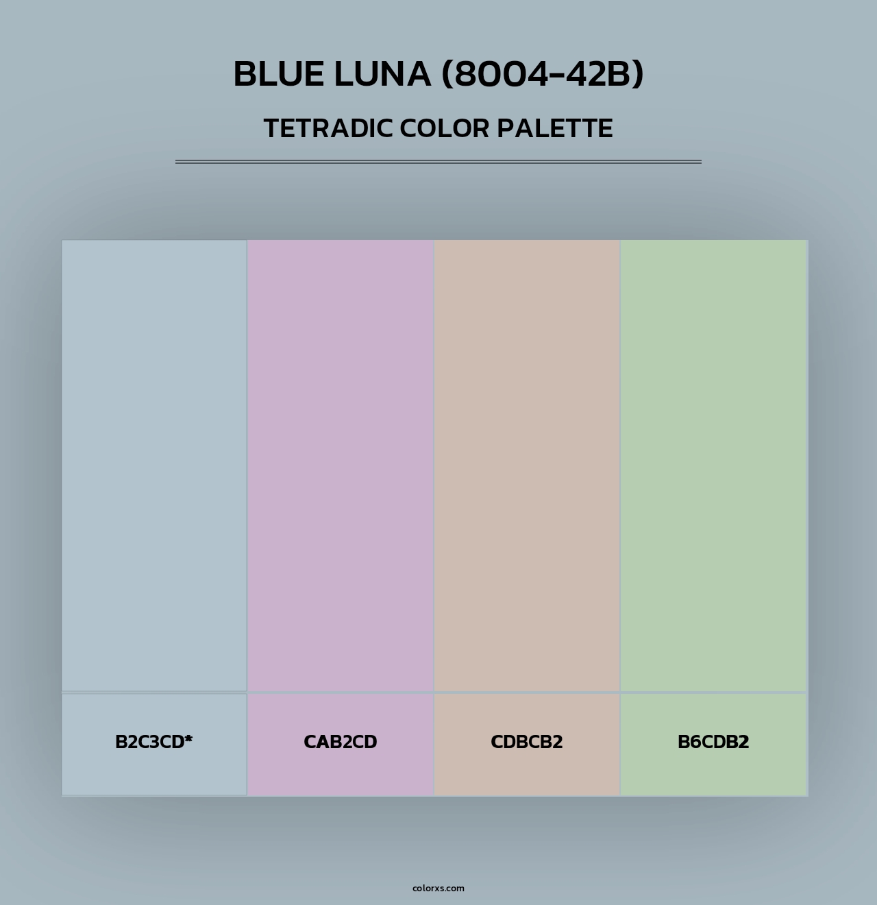 Blue Luna (8004-42B) - Tetradic Color Palette