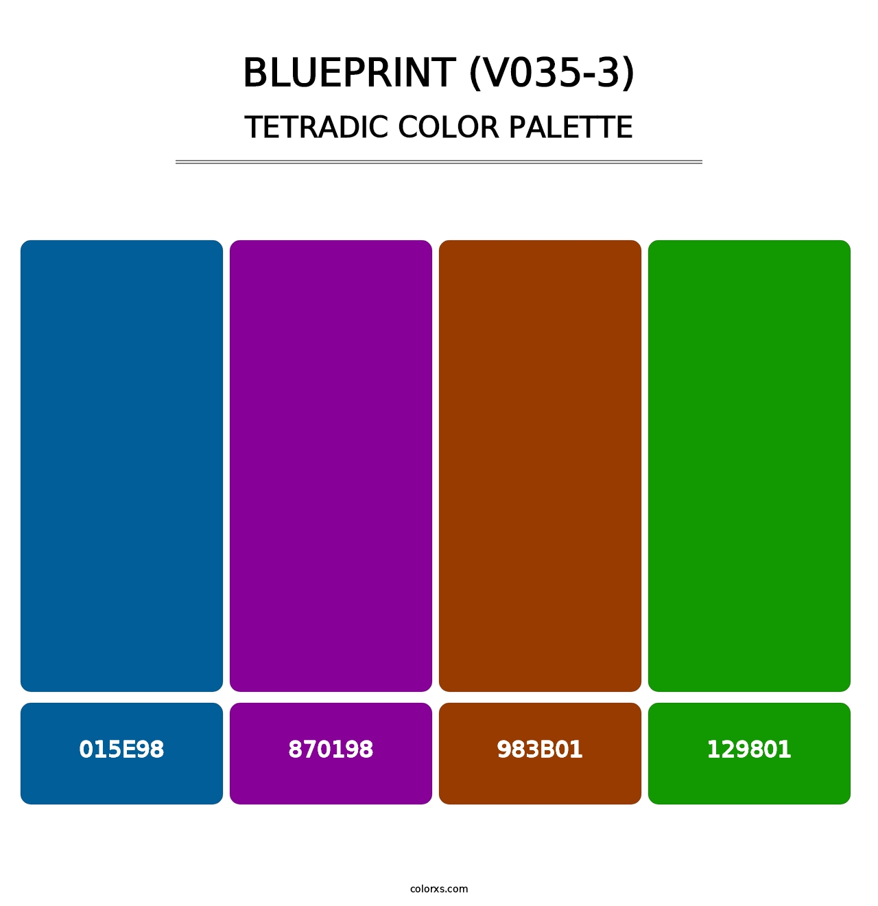 Blueprint (V035-3) - Tetradic Color Palette