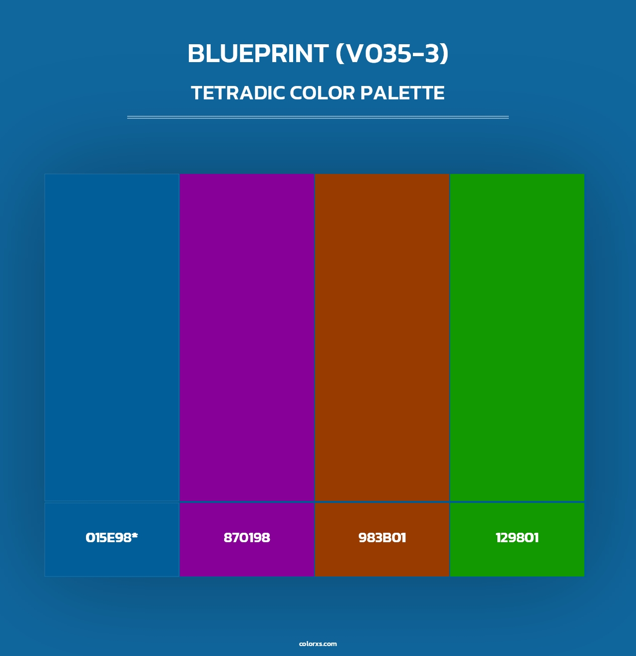 Blueprint (V035-3) - Tetradic Color Palette