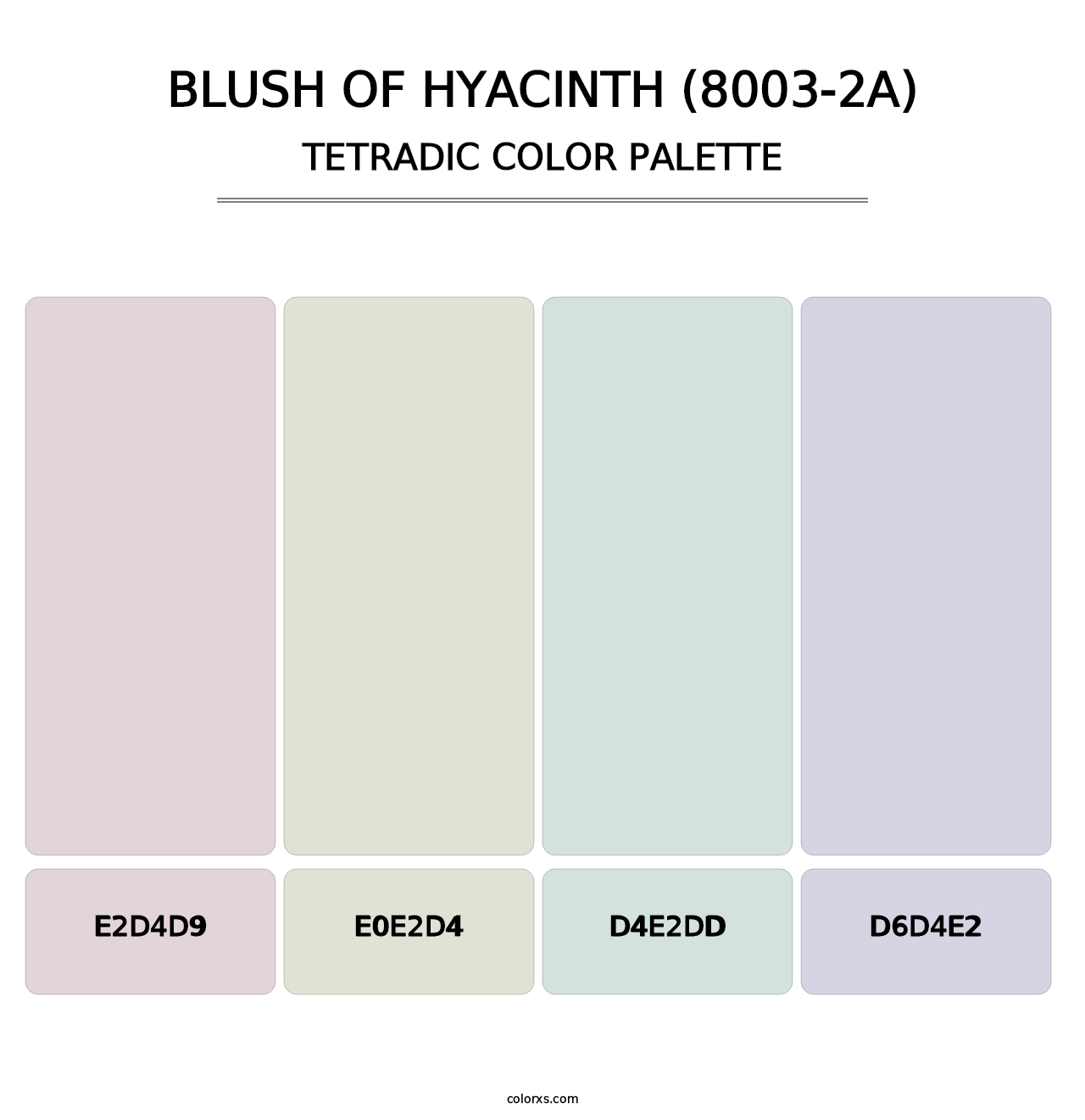 Blush of Hyacinth (8003-2A) - Tetradic Color Palette