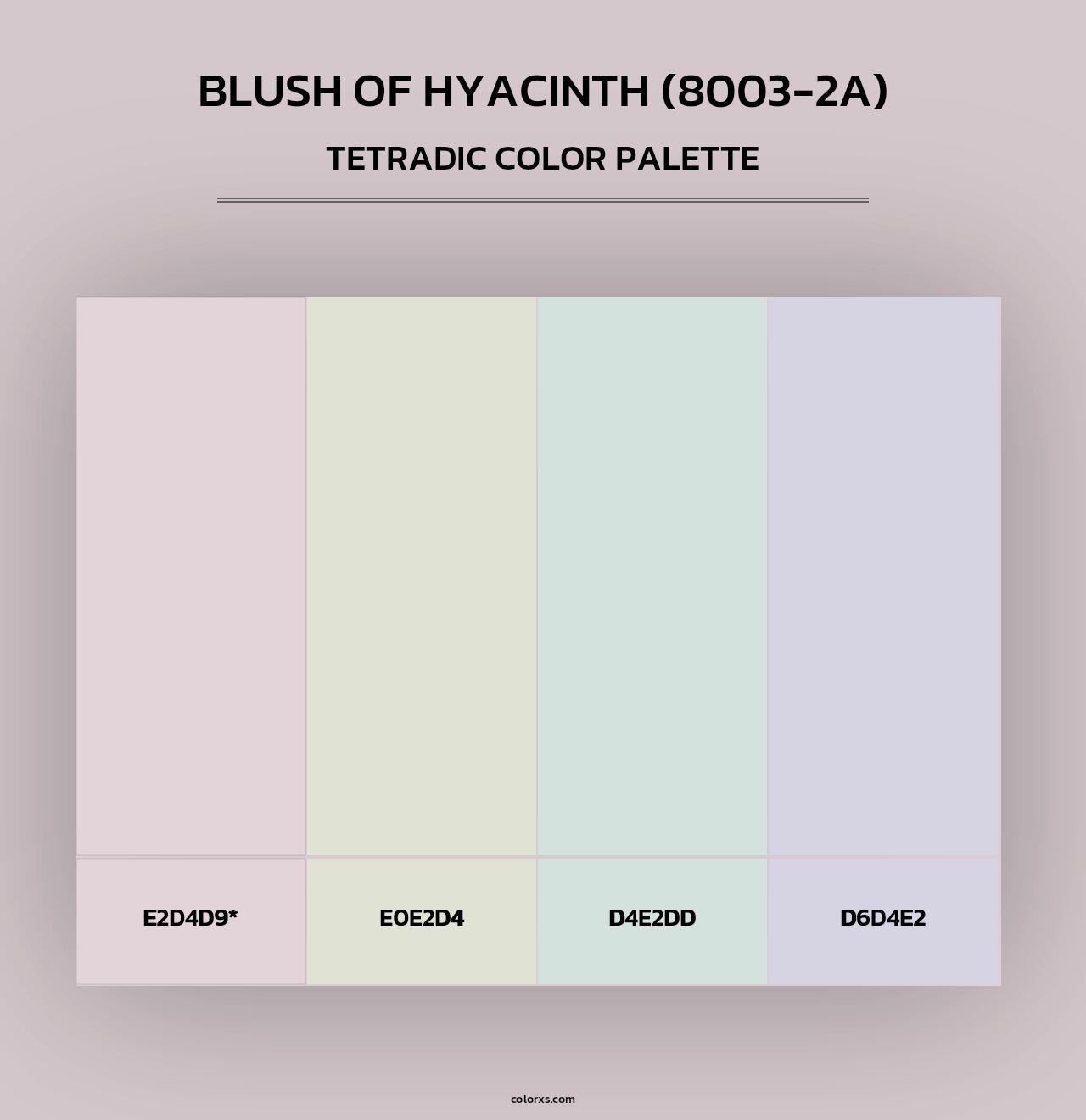 Blush of Hyacinth (8003-2A) - Tetradic Color Palette