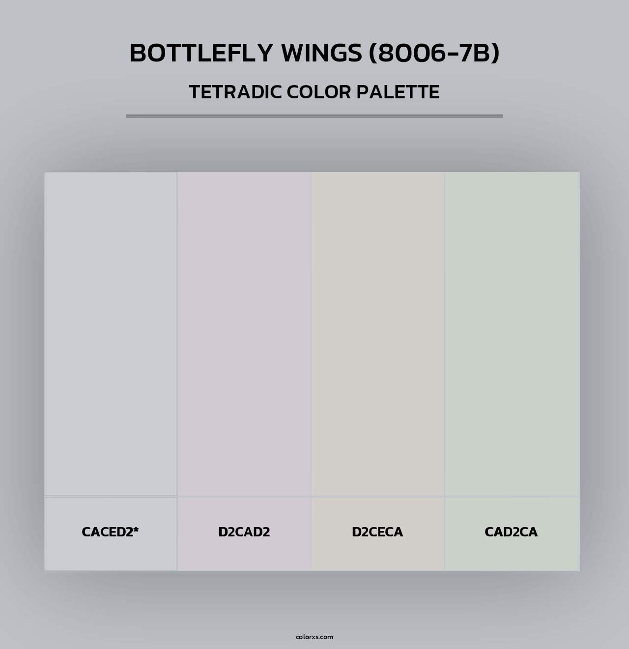 Bottlefly Wings (8006-7B) - Tetradic Color Palette