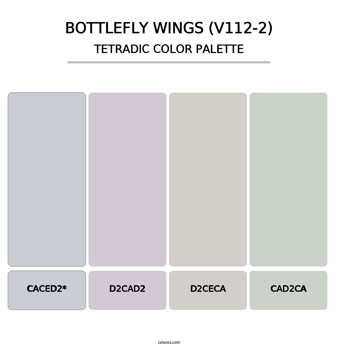 Bottlefly Wings (V112-2) - Tetradic Color Palette
