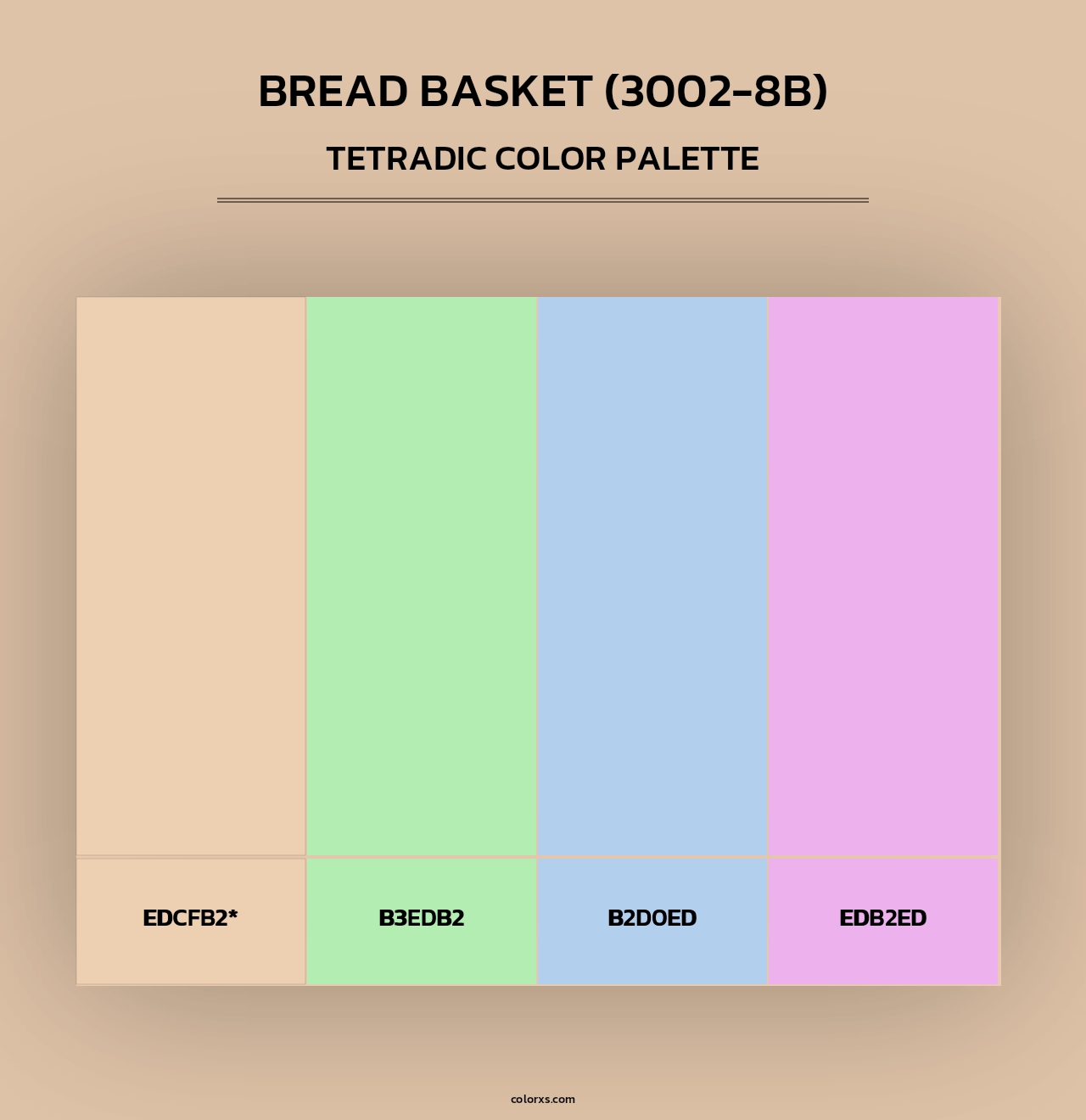 Bread Basket (3002-8B) - Tetradic Color Palette