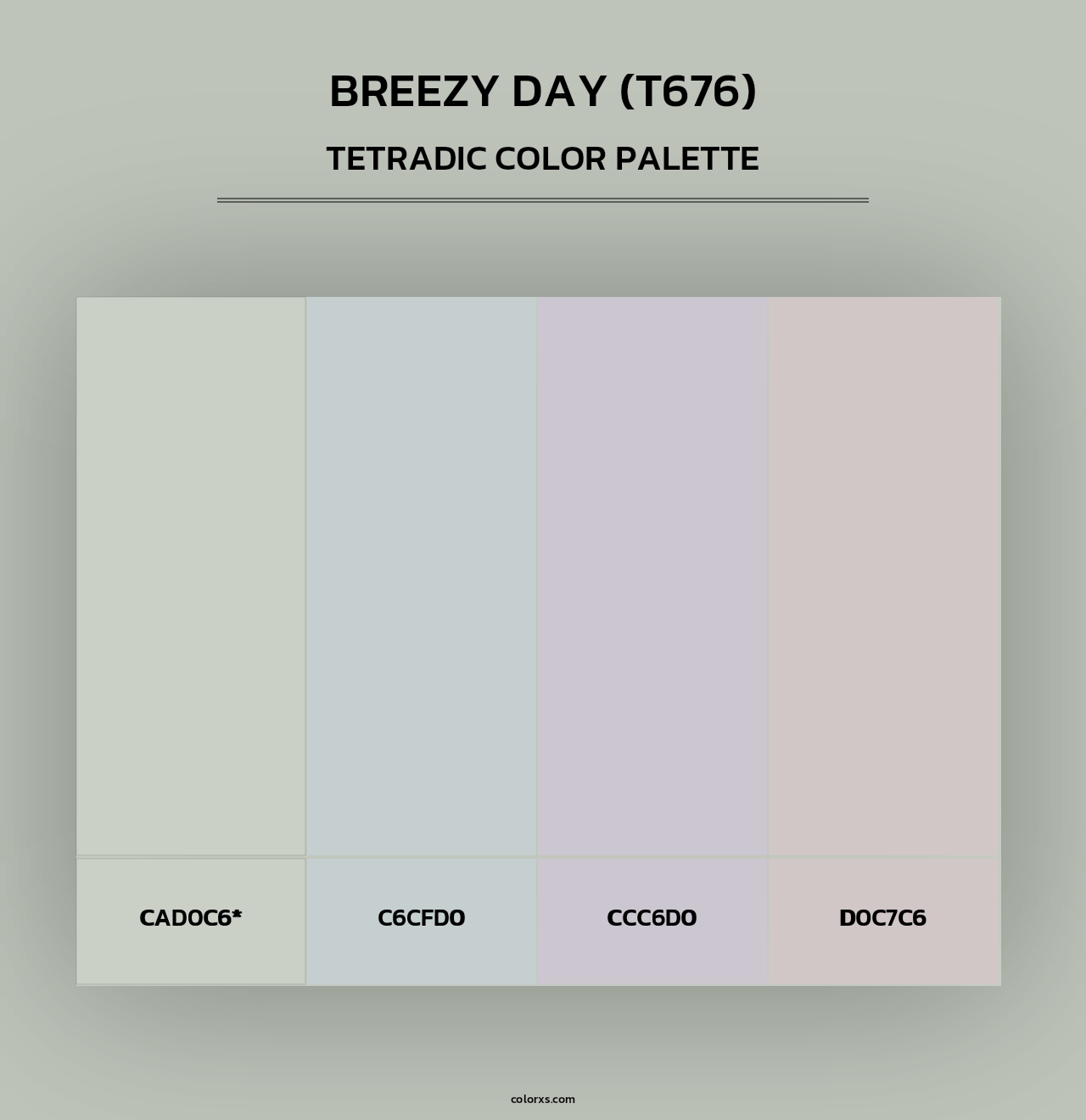 Breezy Day (T676) - Tetradic Color Palette