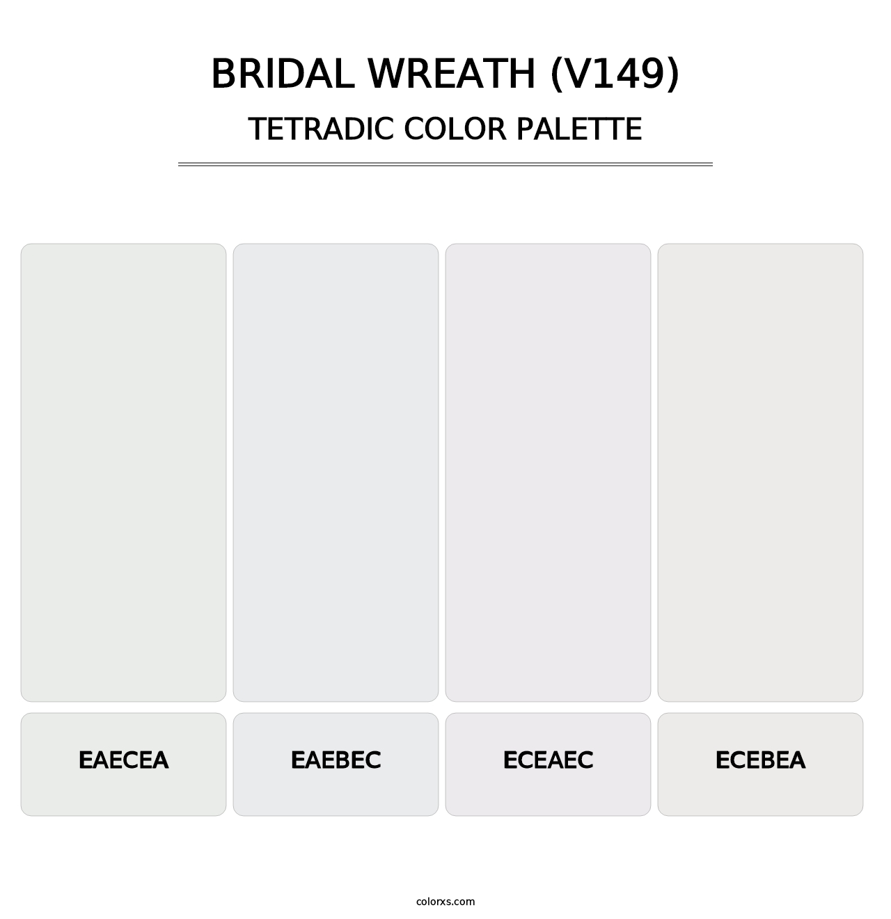 Bridal Wreath (V149) - Tetradic Color Palette