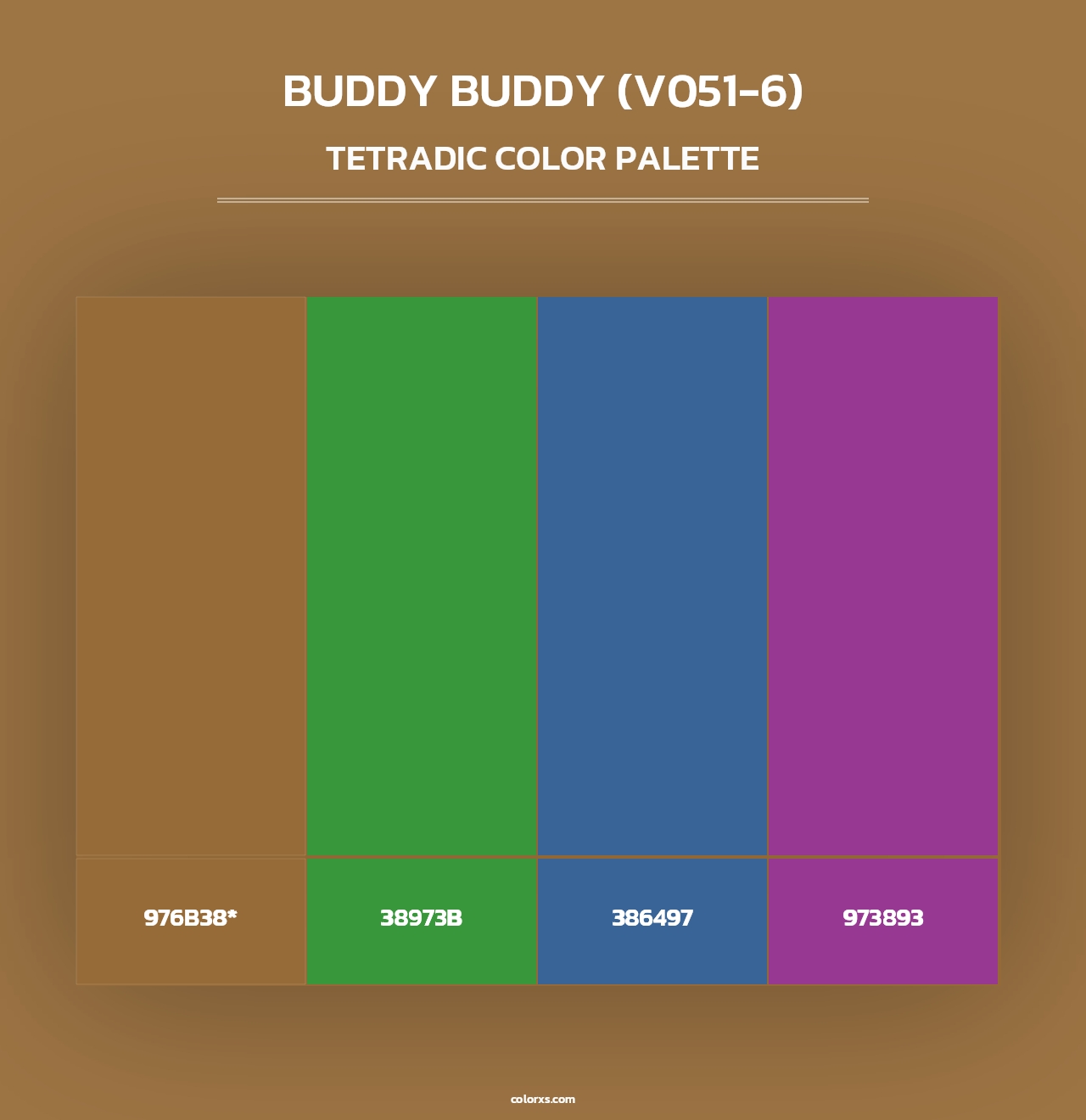 Buddy Buddy (V051-6) - Tetradic Color Palette