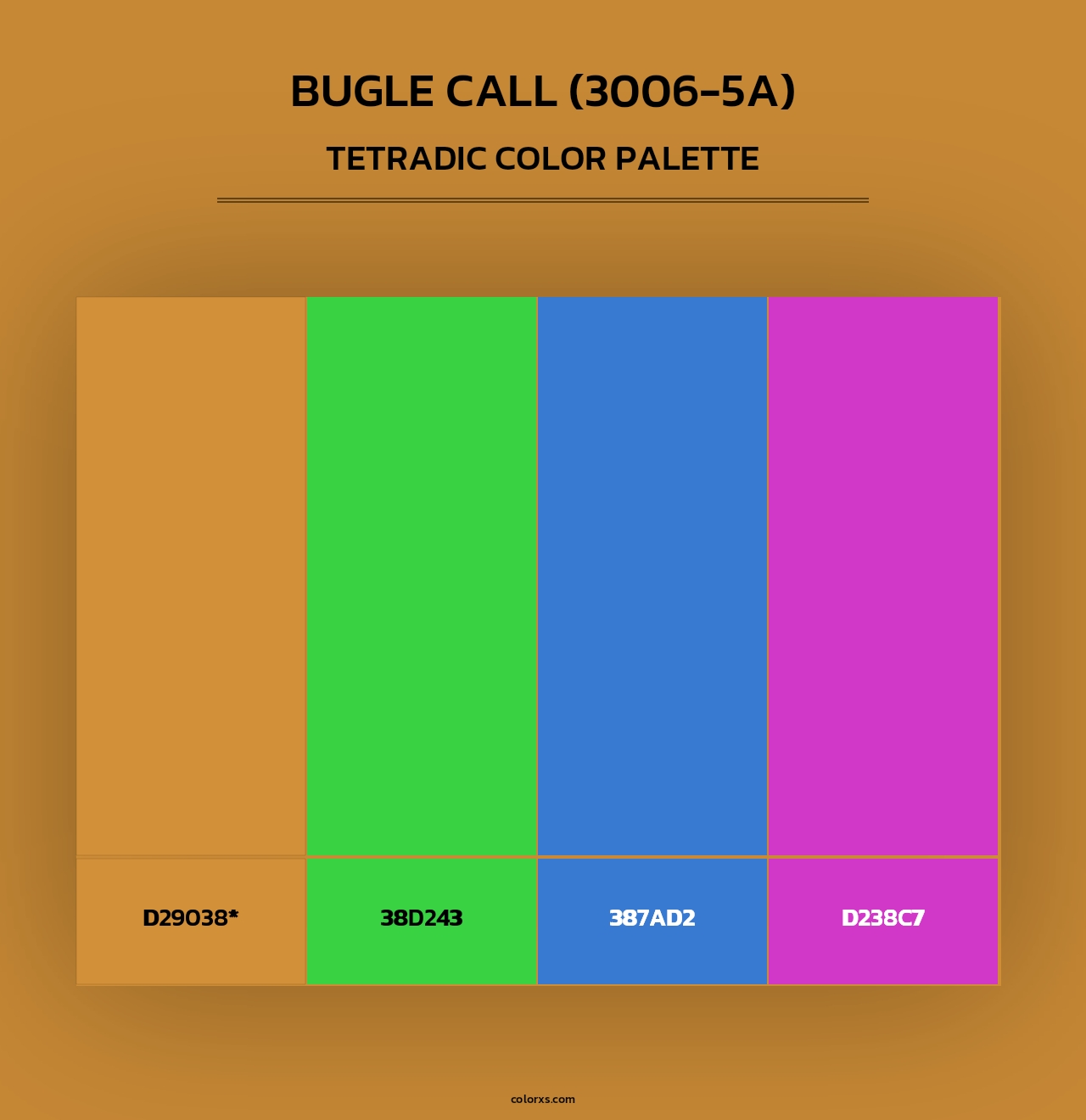 Bugle Call (3006-5A) - Tetradic Color Palette