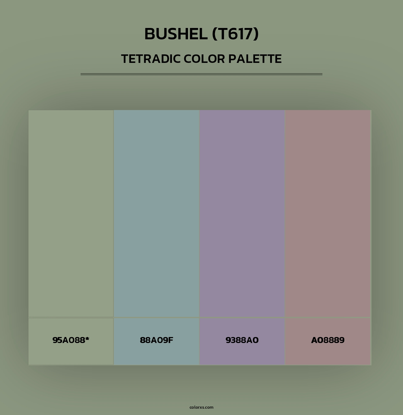 Bushel (T617) - Tetradic Color Palette