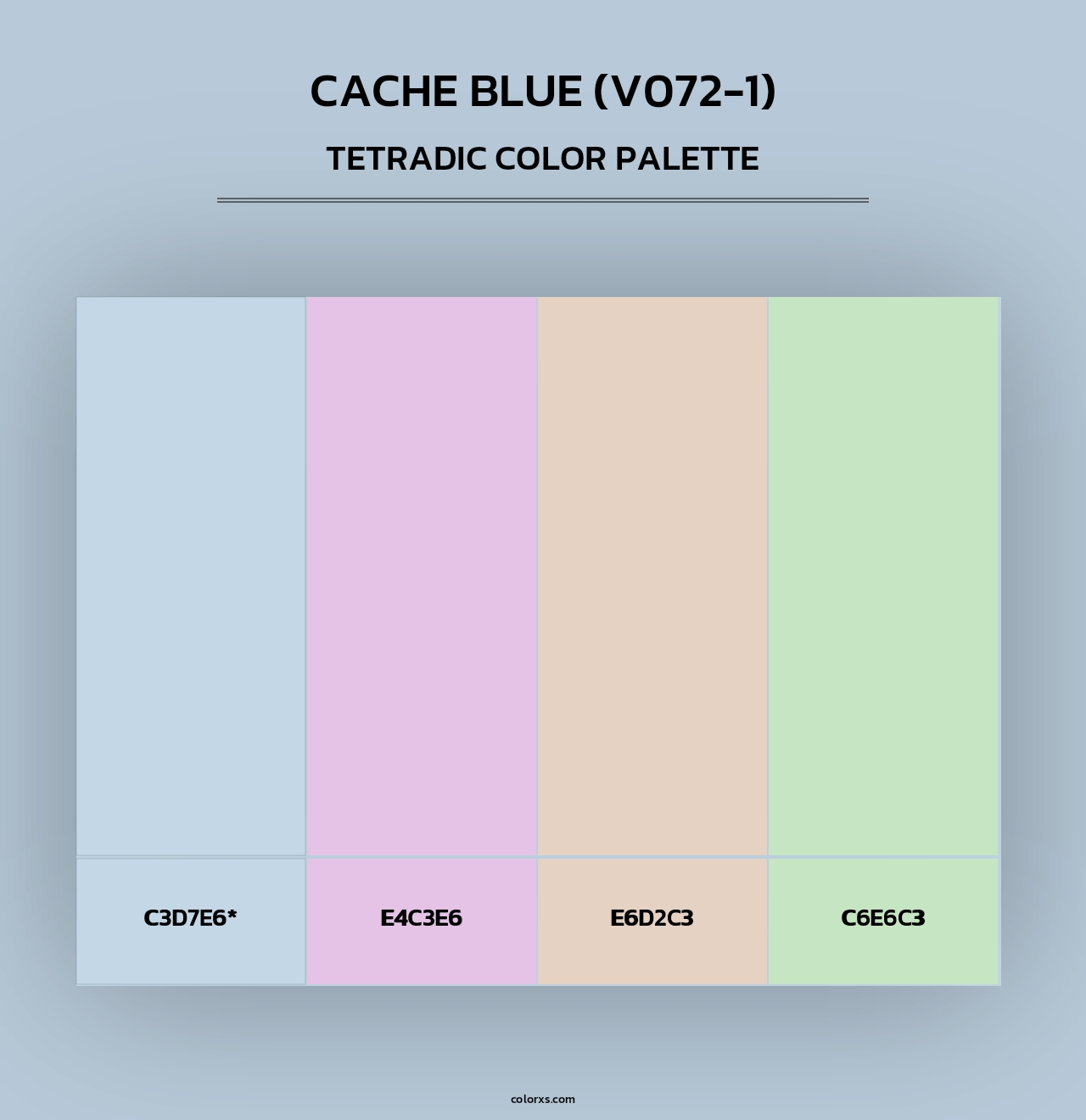 Cache Blue (V072-1) - Tetradic Color Palette