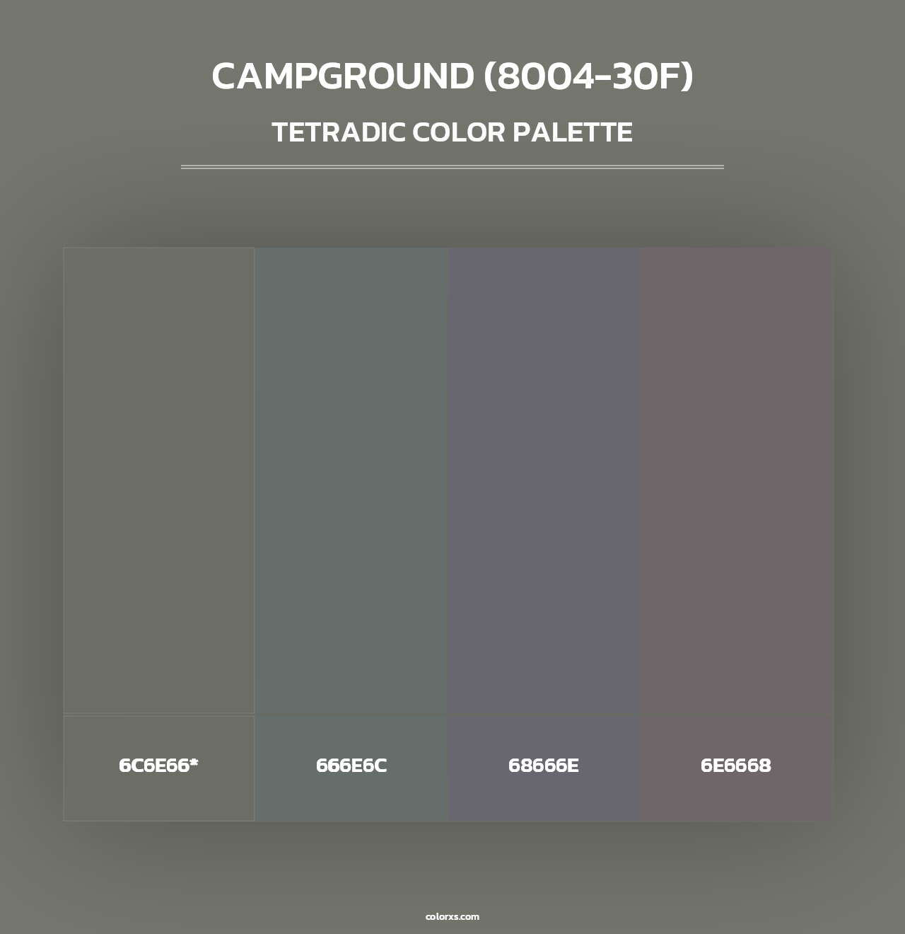 Campground (8004-30F) - Tetradic Color Palette