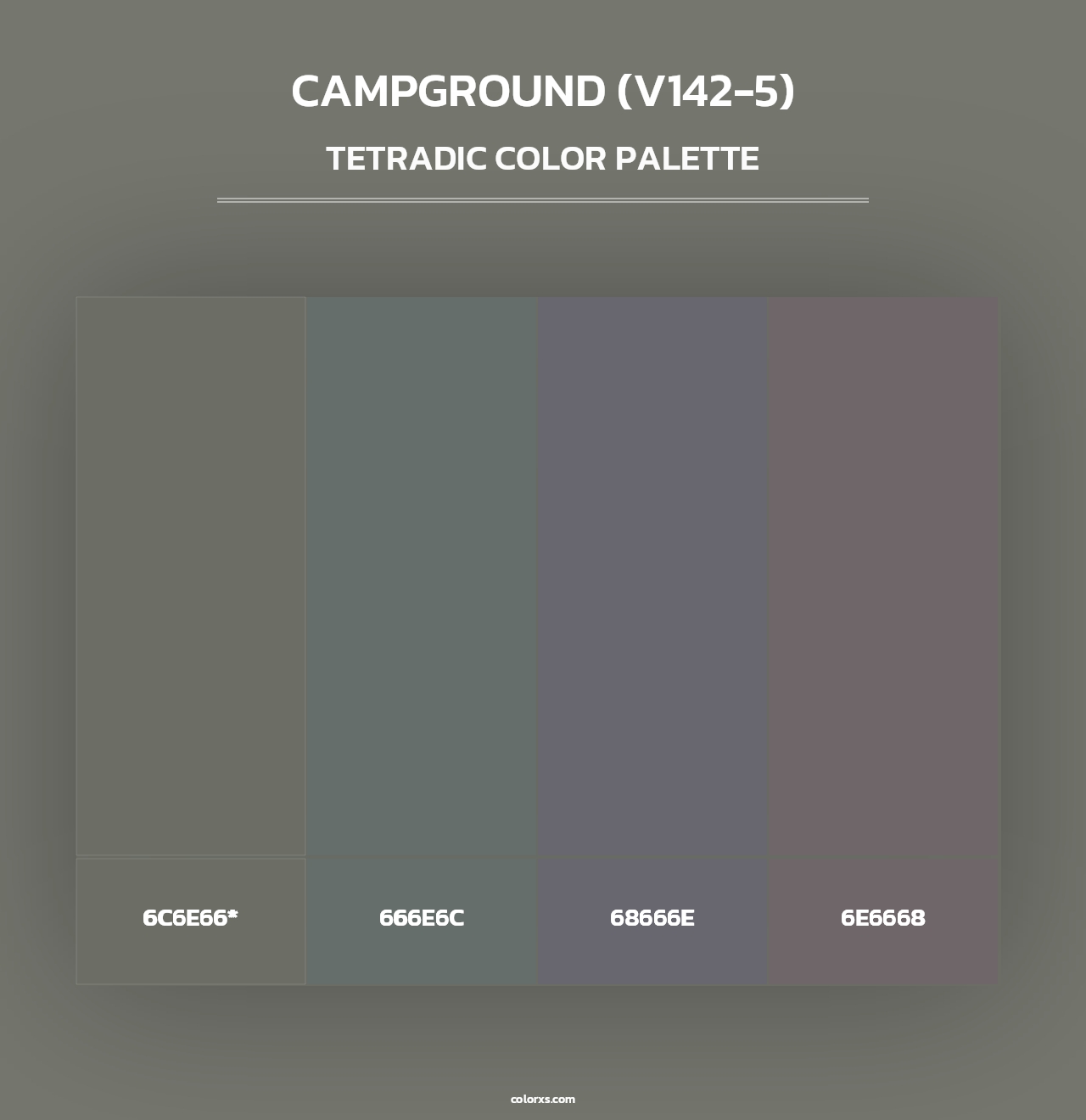 Campground (V142-5) - Tetradic Color Palette