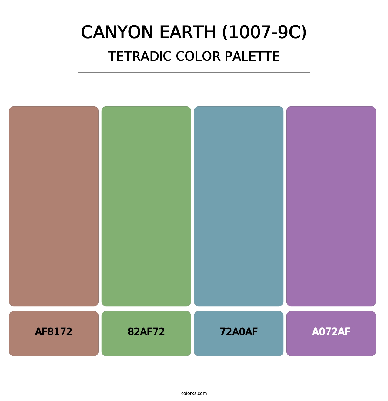 Canyon Earth (1007-9C) - Tetradic Color Palette