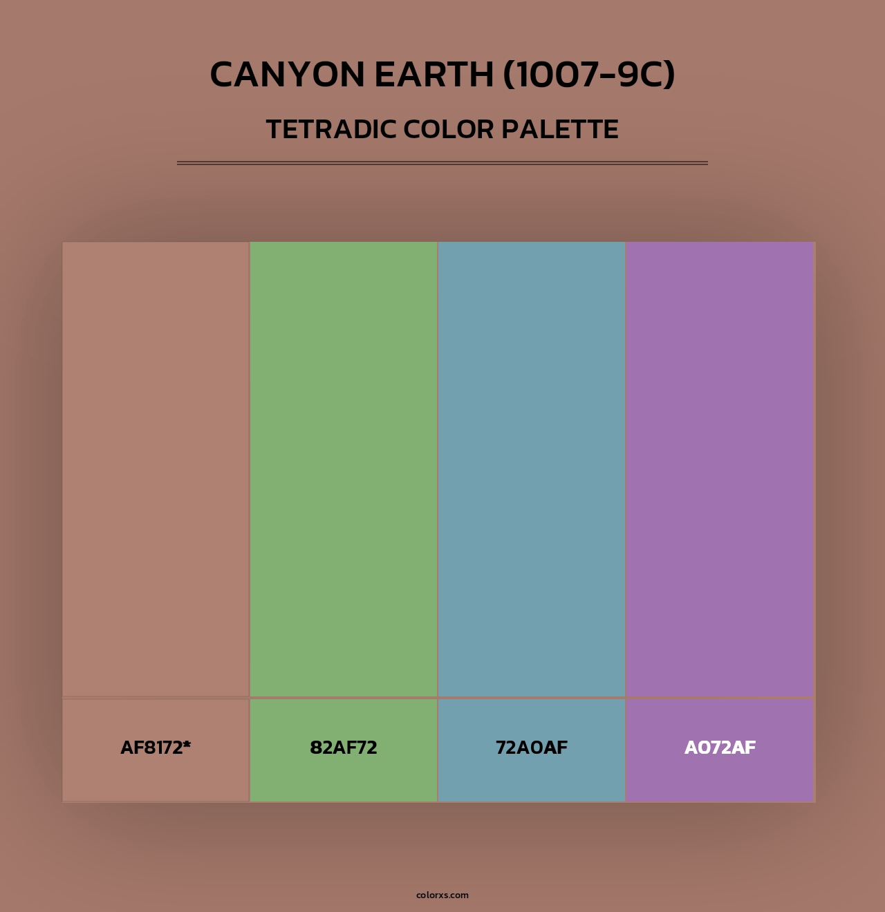 Canyon Earth (1007-9C) - Tetradic Color Palette