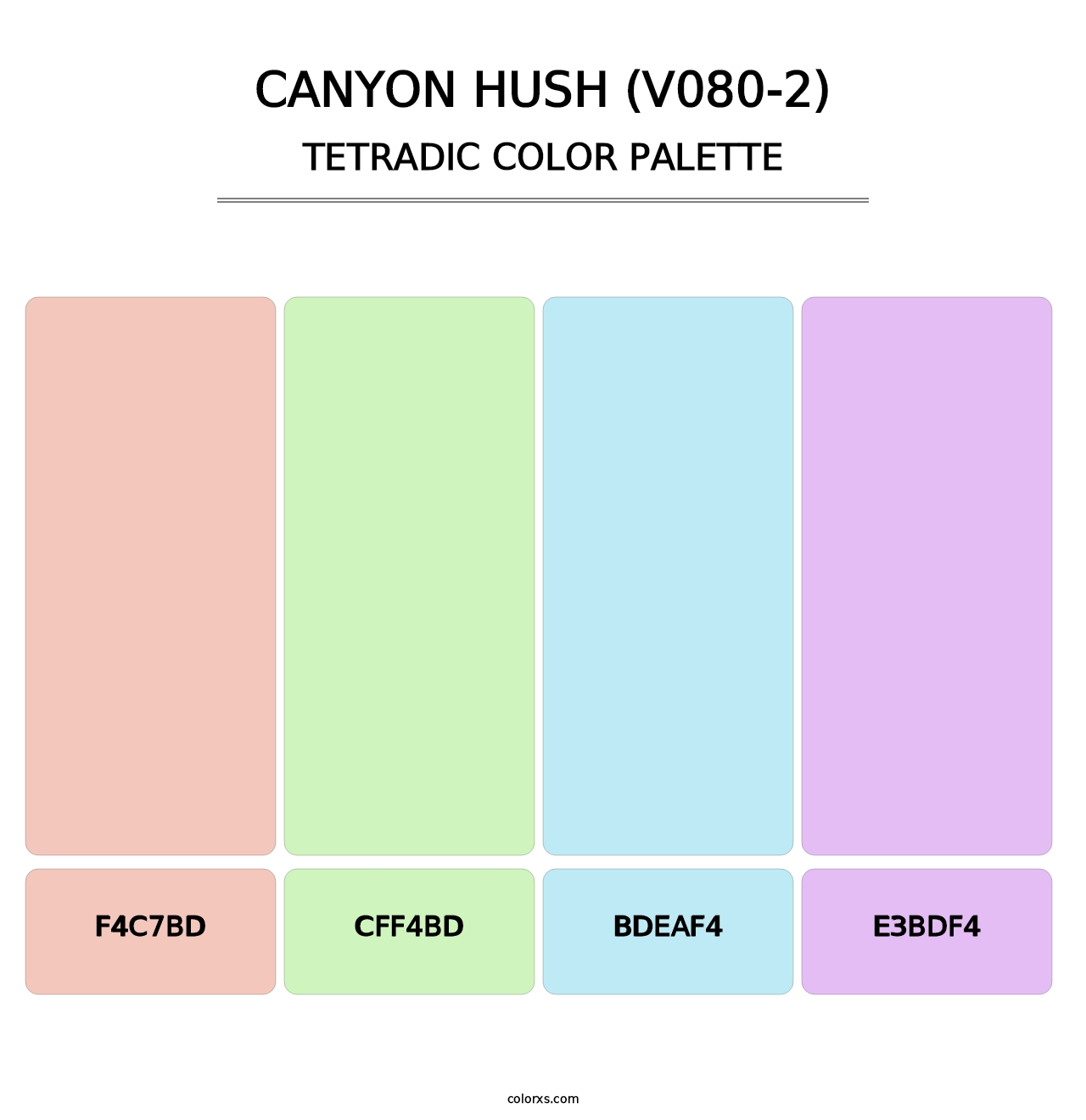 Canyon Hush (V080-2) - Tetradic Color Palette
