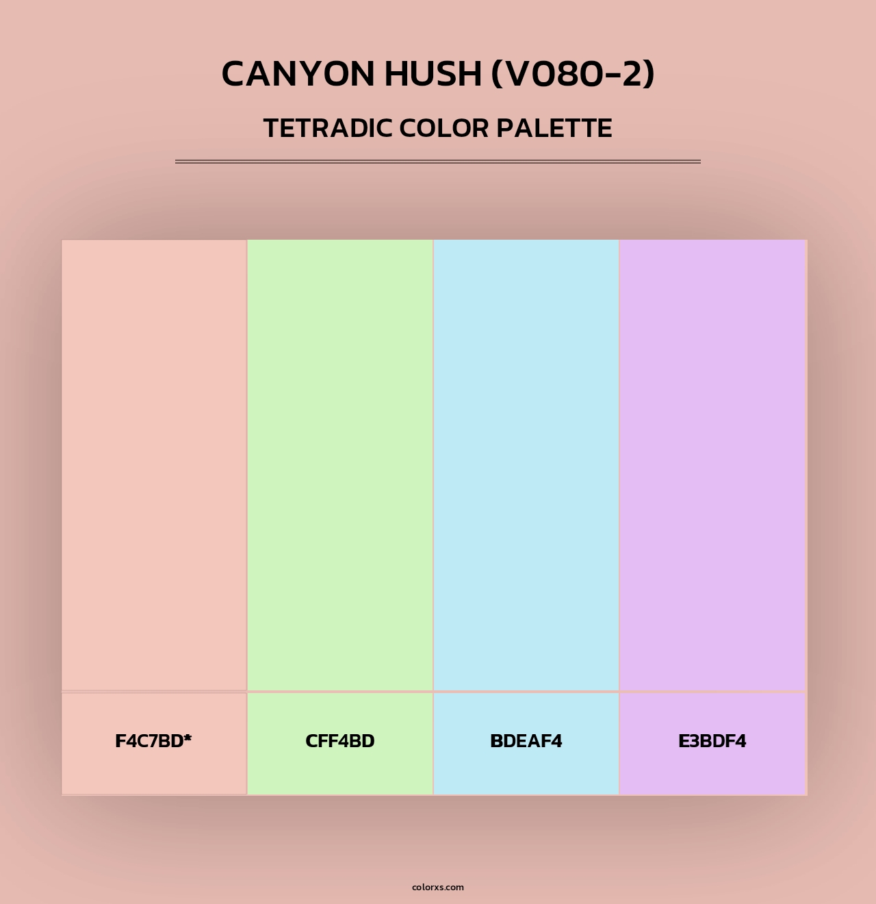 Canyon Hush (V080-2) - Tetradic Color Palette