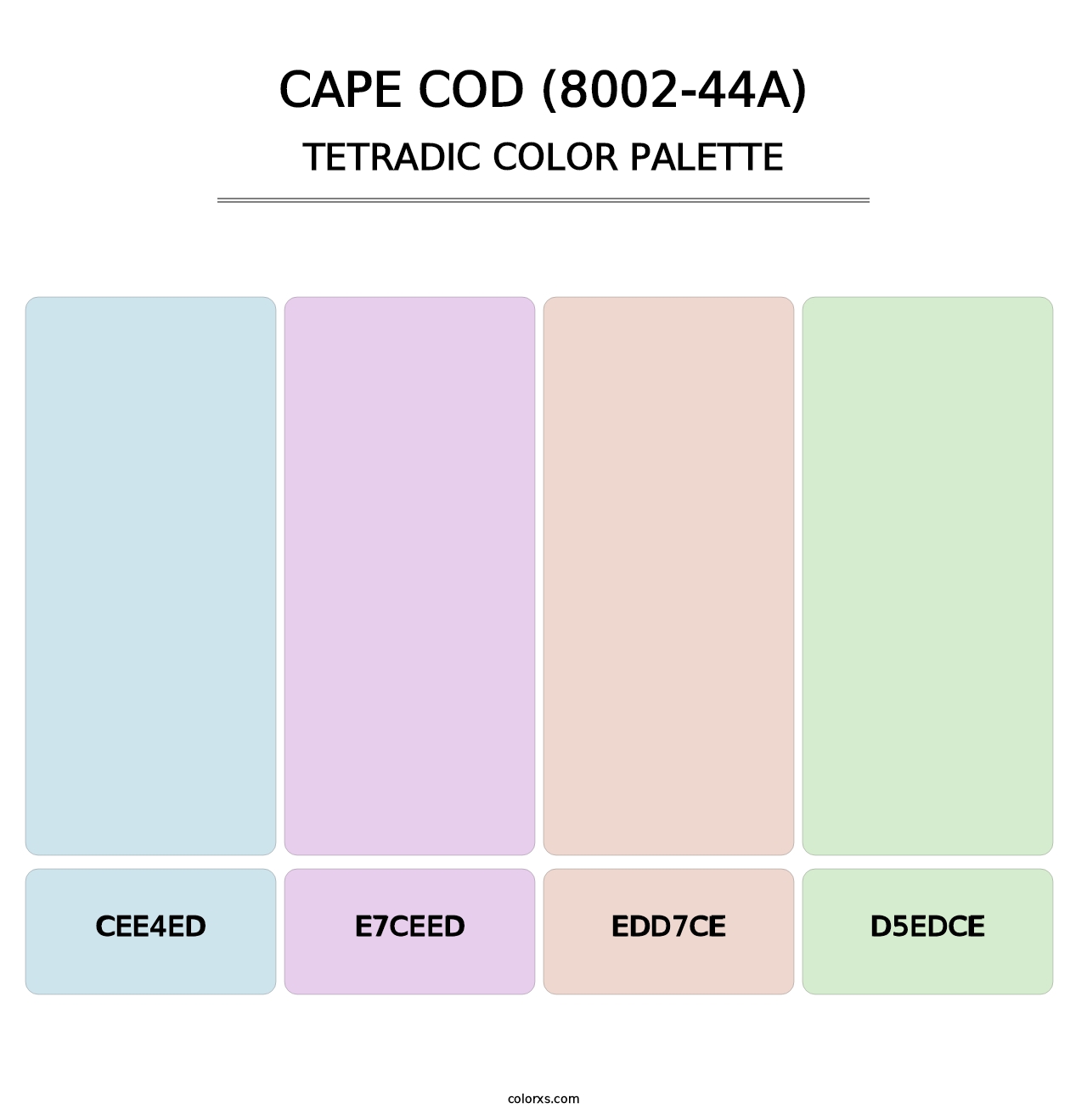 Cape Cod (8002-44A) - Tetradic Color Palette