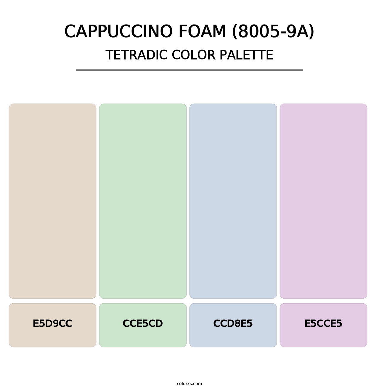 Cappuccino Foam (8005-9A) - Tetradic Color Palette