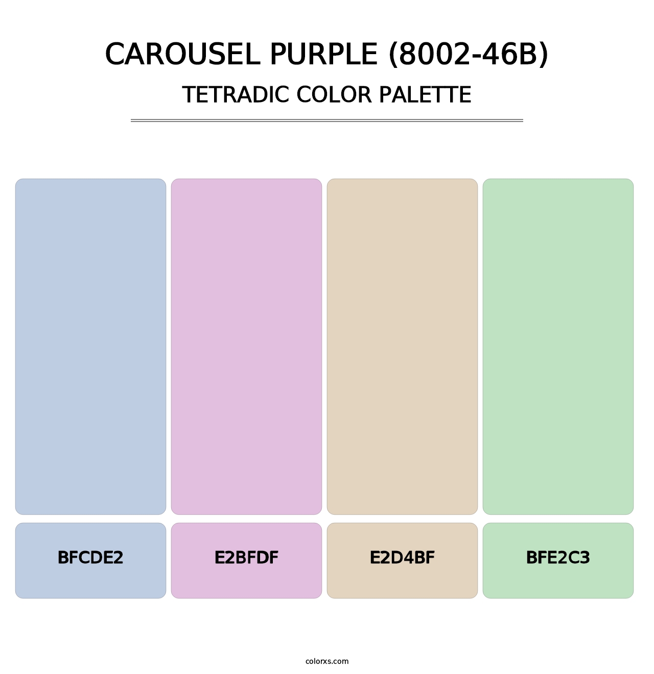 Carousel Purple (8002-46B) - Tetradic Color Palette
