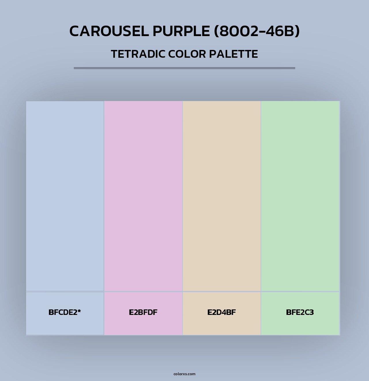 Carousel Purple (8002-46B) - Tetradic Color Palette