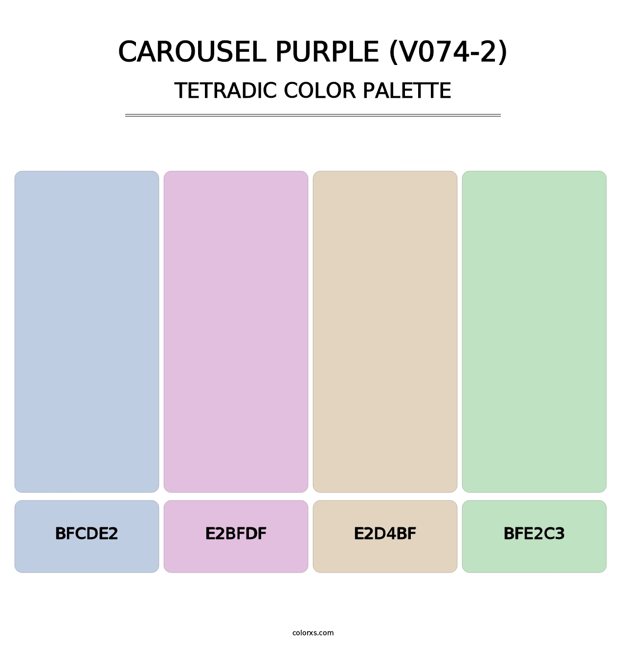Carousel Purple (V074-2) - Tetradic Color Palette