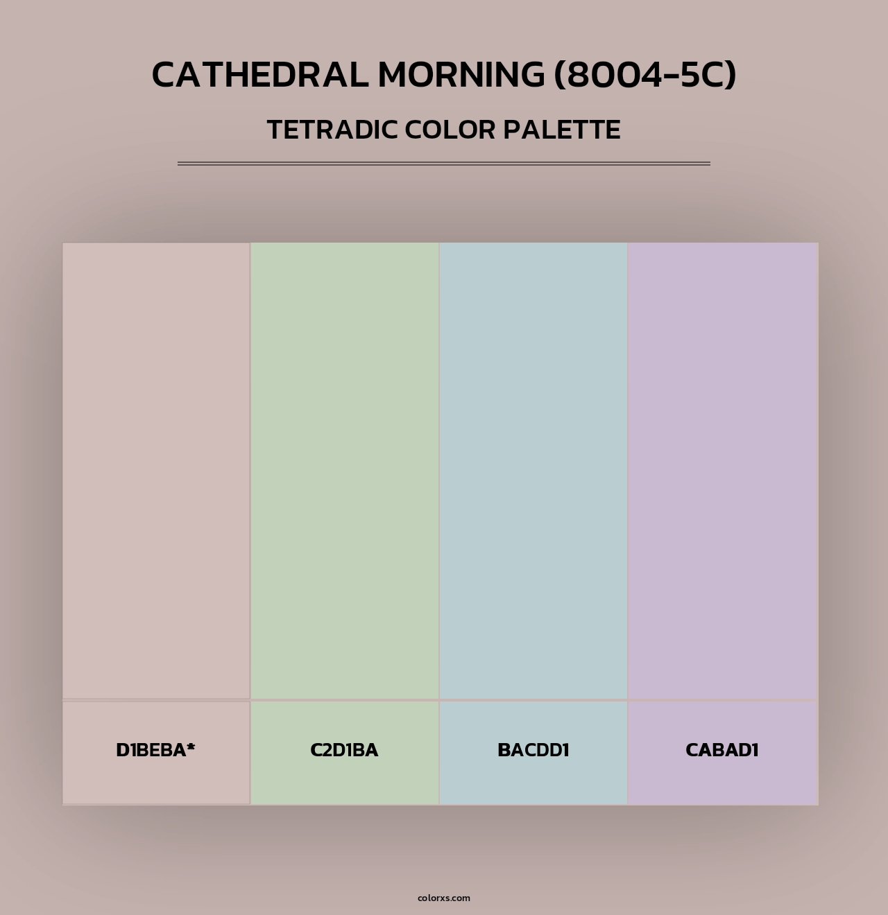 Cathedral Morning (8004-5C) - Tetradic Color Palette