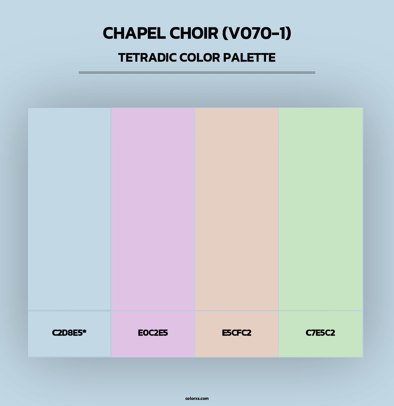 Chapel Choir (V070-1) - Tetradic Color Palette