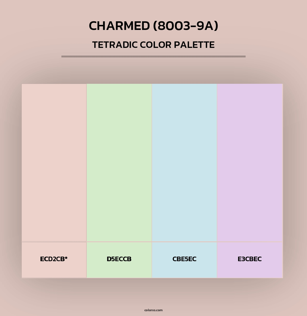 Charmed (8003-9A) - Tetradic Color Palette