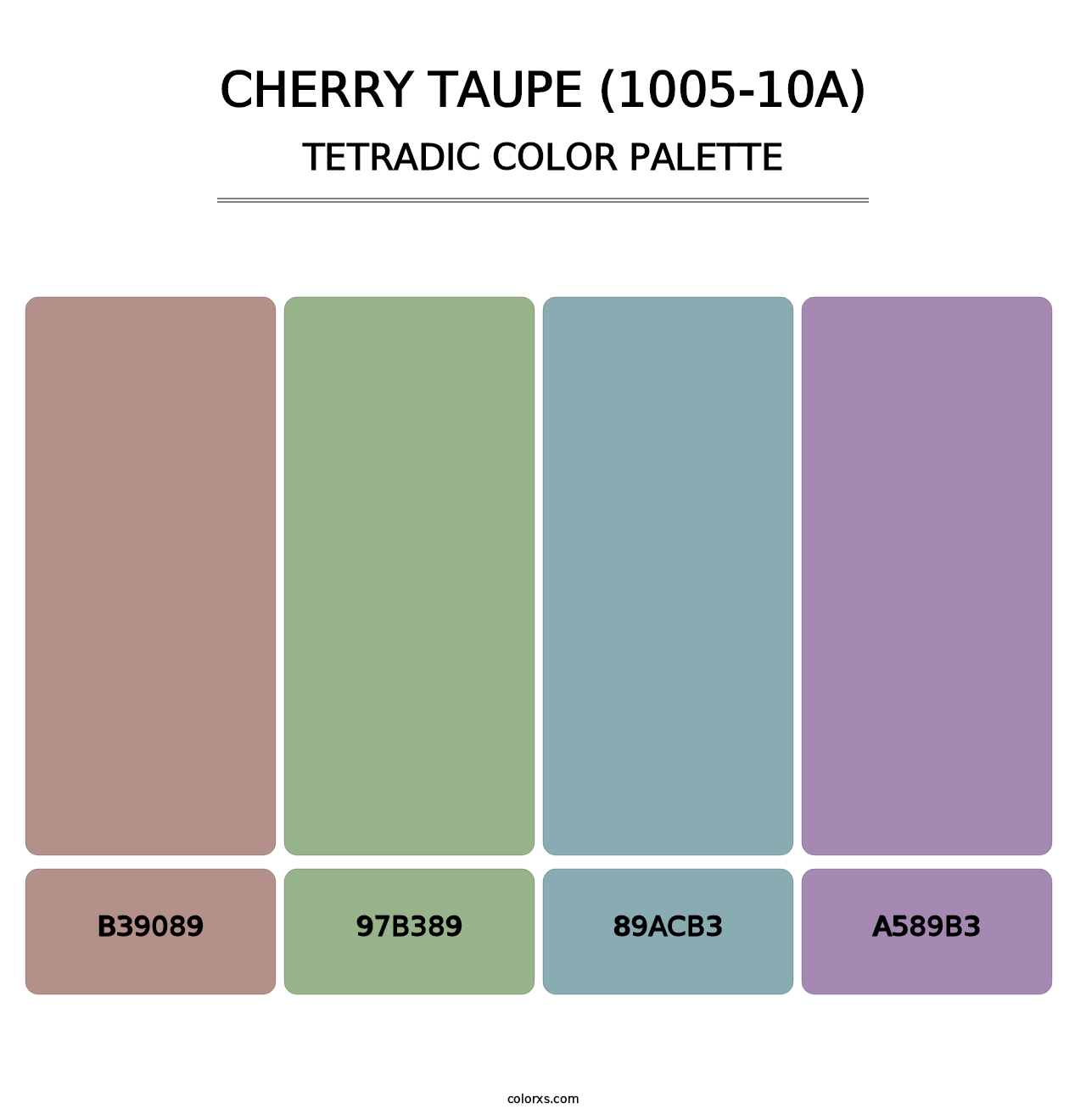 Cherry Taupe (1005-10A) - Tetradic Color Palette