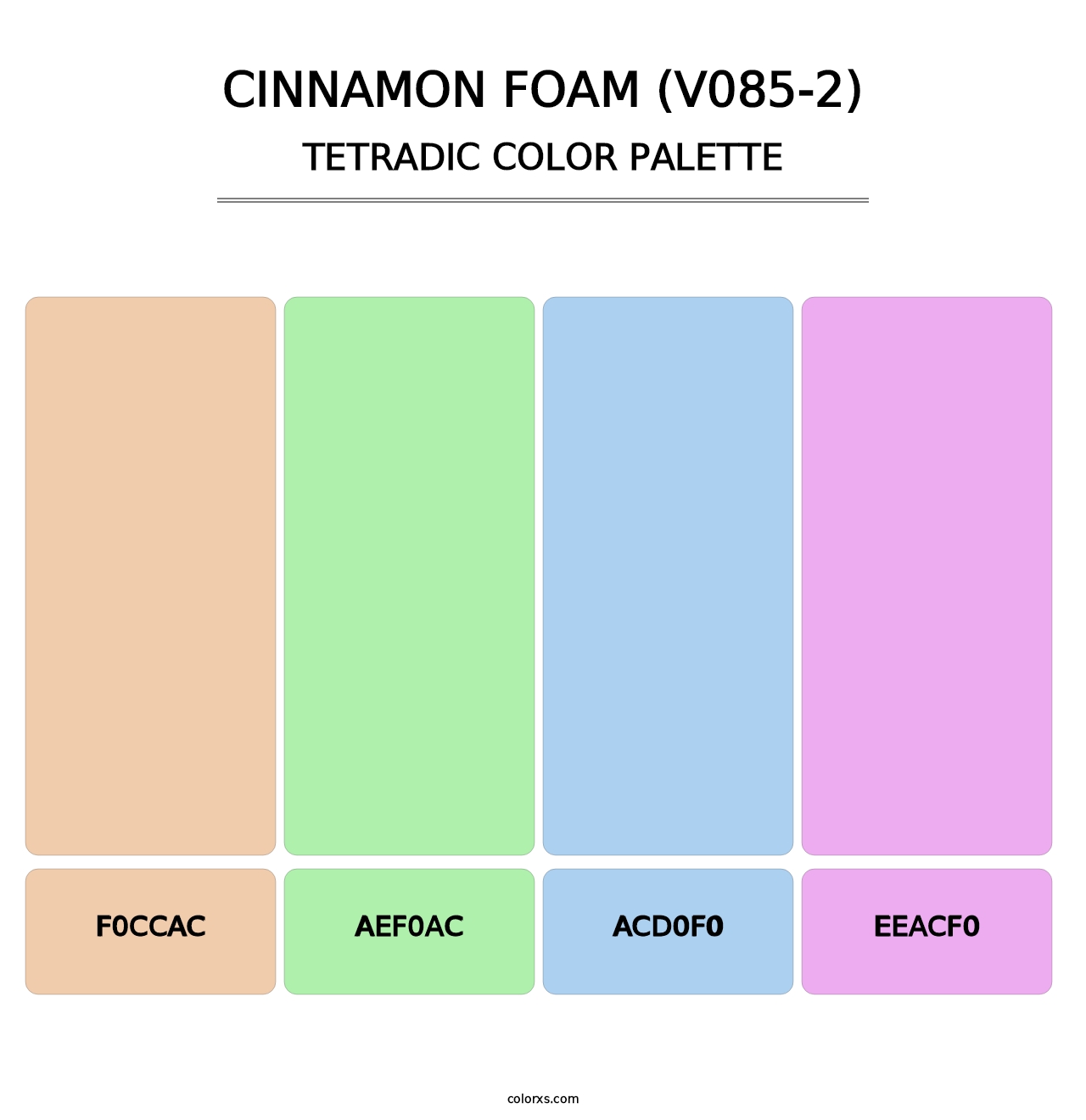 Cinnamon Foam (V085-2) - Tetradic Color Palette