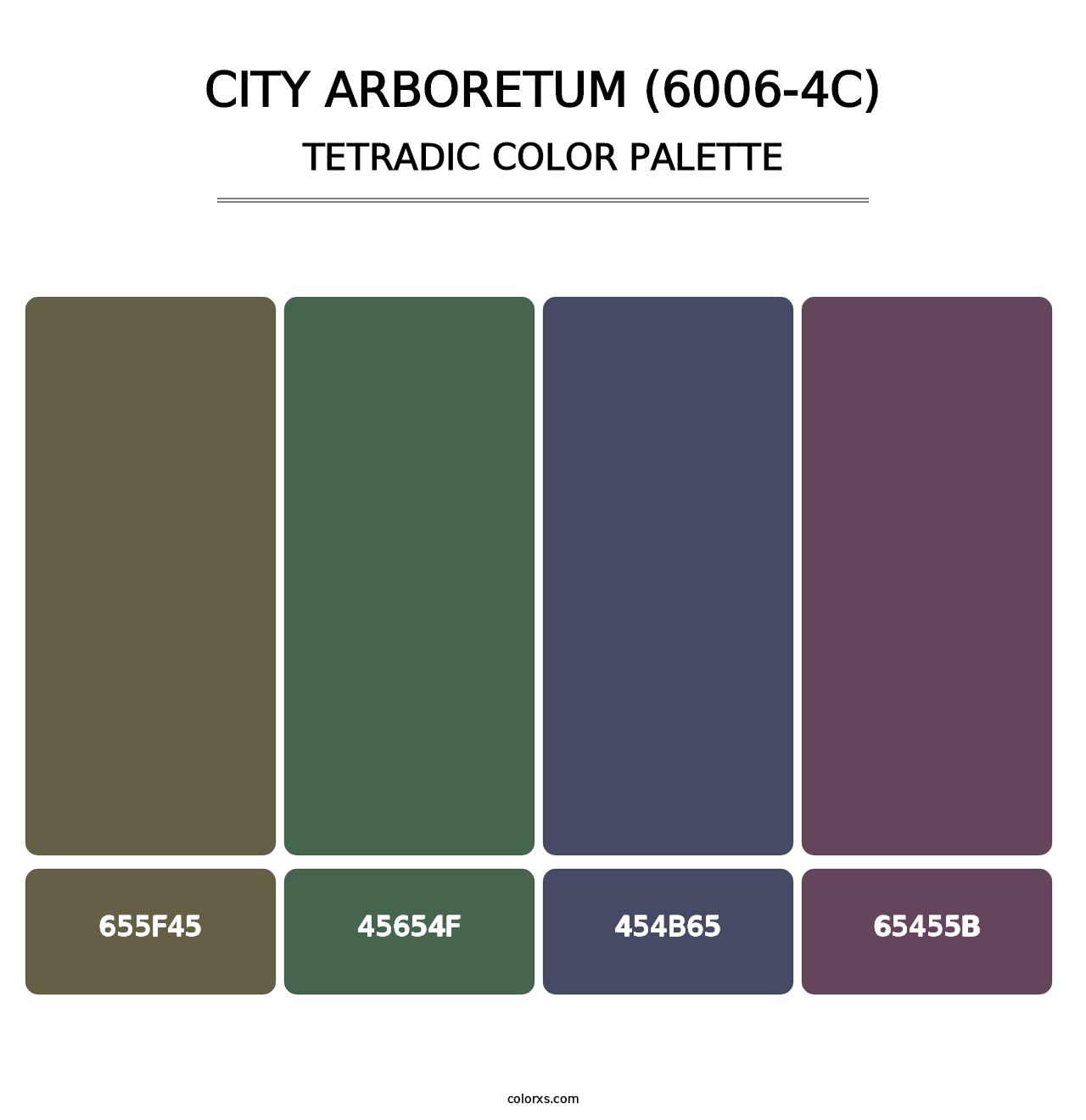 City Arboretum (6006-4C) - Tetradic Color Palette
