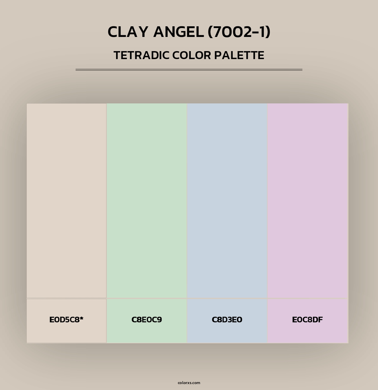 Clay Angel (7002-1) - Tetradic Color Palette