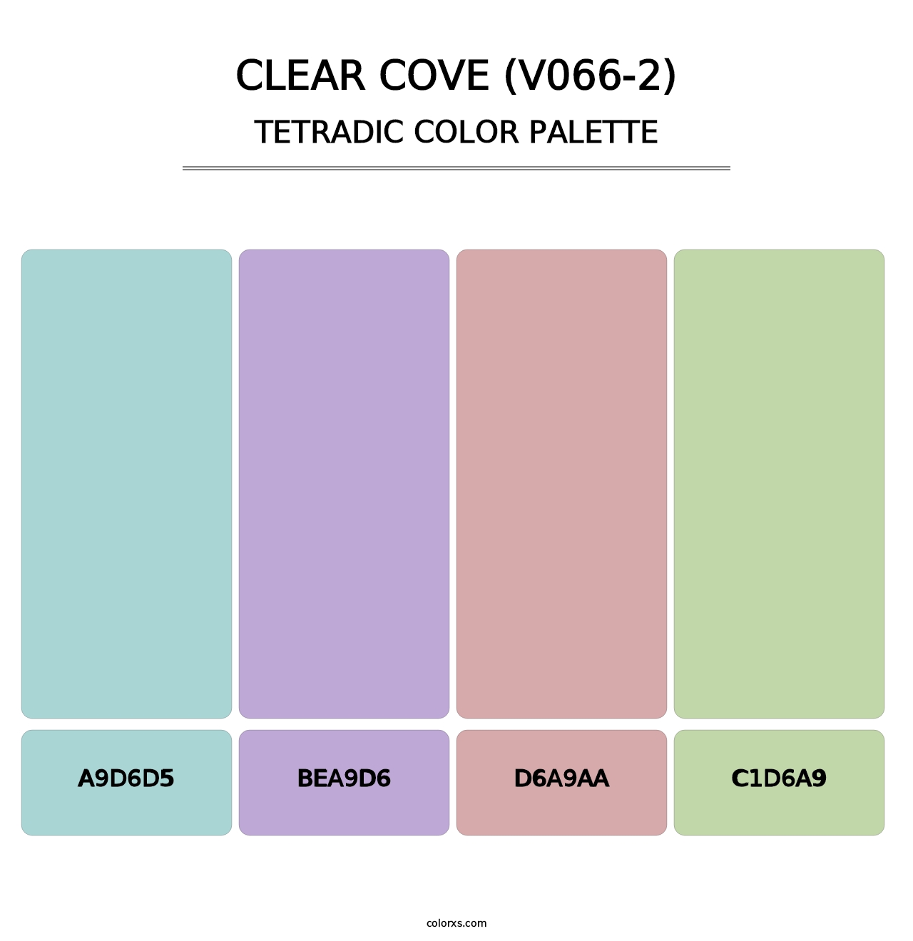 Clear Cove (V066-2) - Tetradic Color Palette