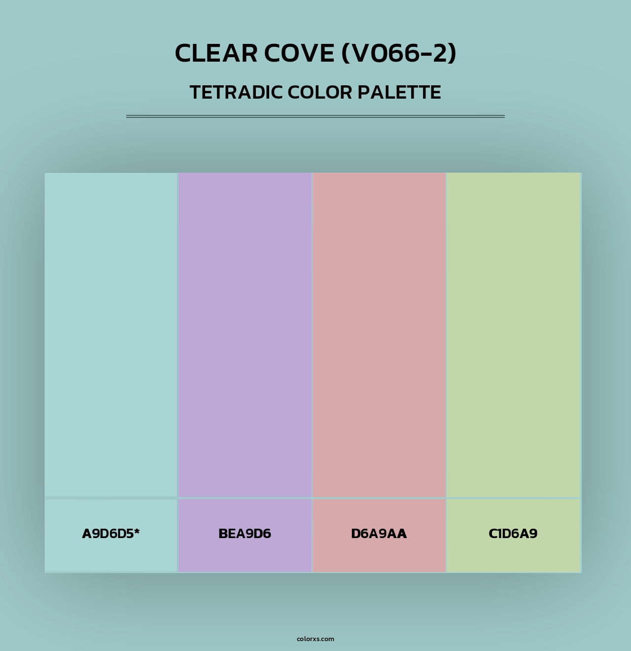 Clear Cove (V066-2) - Tetradic Color Palette
