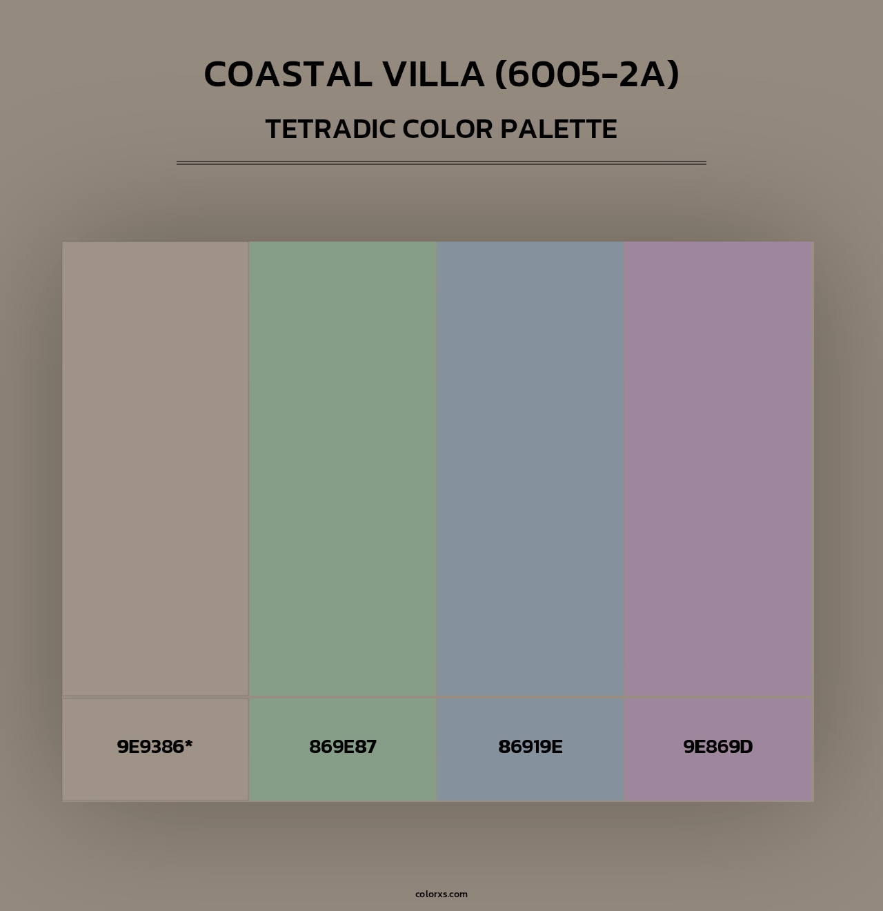 Coastal Villa (6005-2A) - Tetradic Color Palette