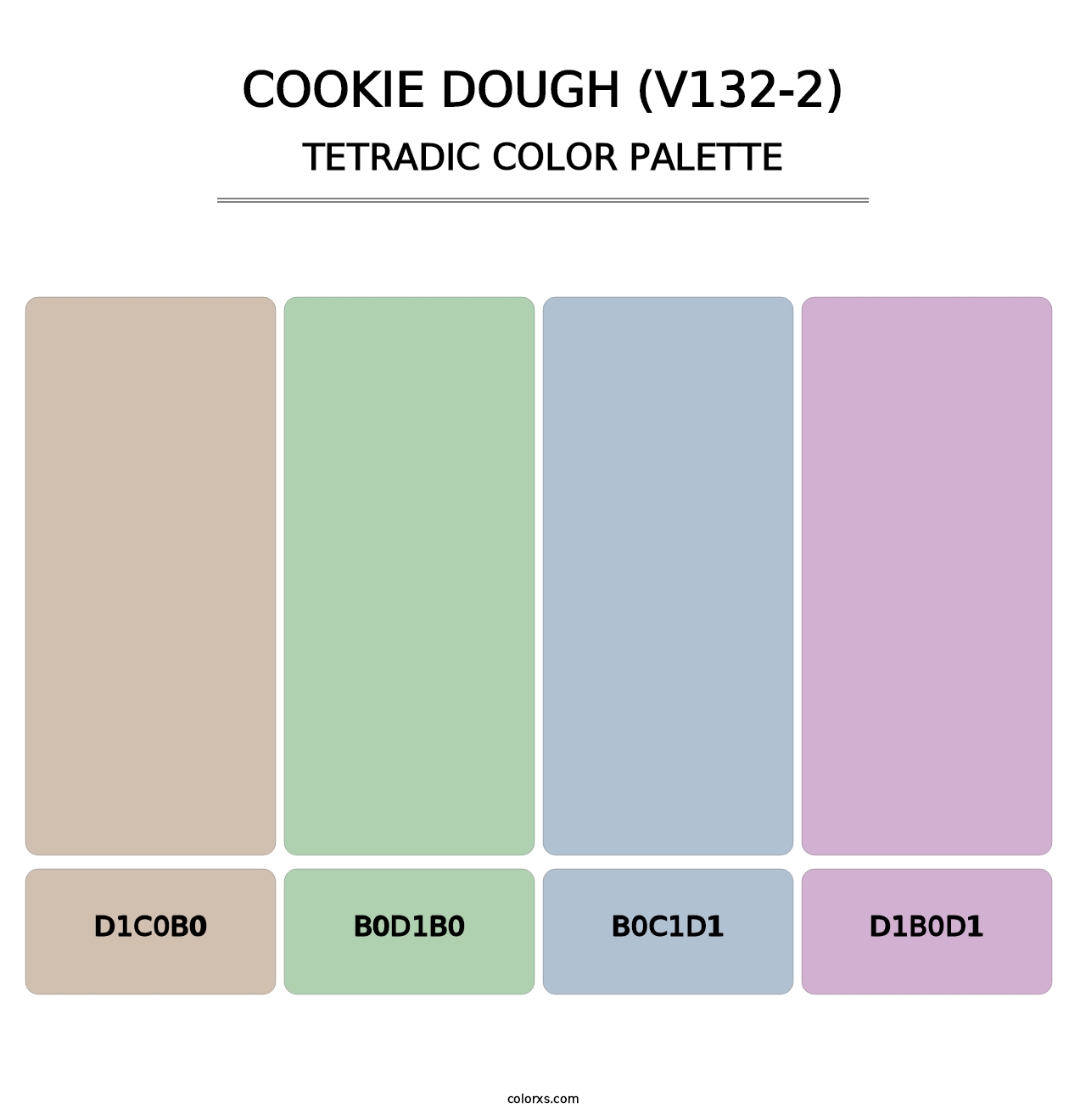 Cookie Dough (V132-2) - Tetradic Color Palette